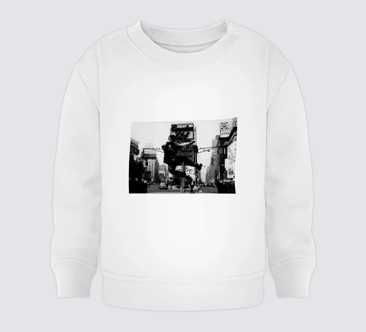 Tommy Steele at Times Square felpa neonato da Gallery Print and Art Limited