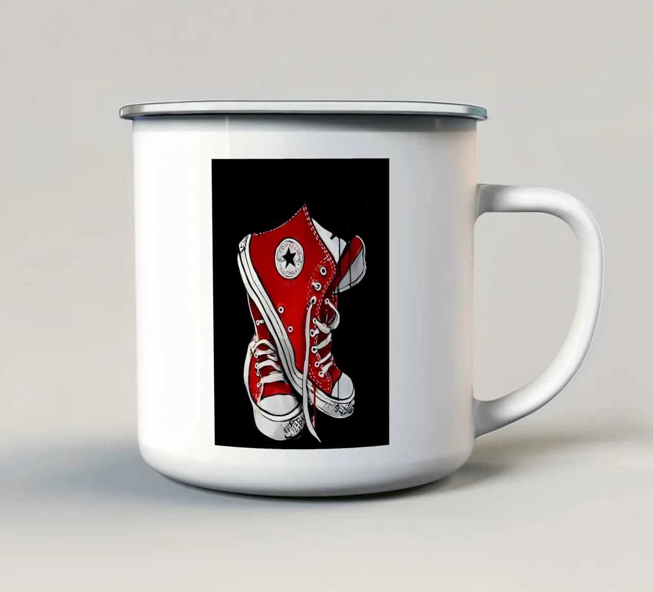 Arte minimalista 133 tazza in smalto da Erika C White
