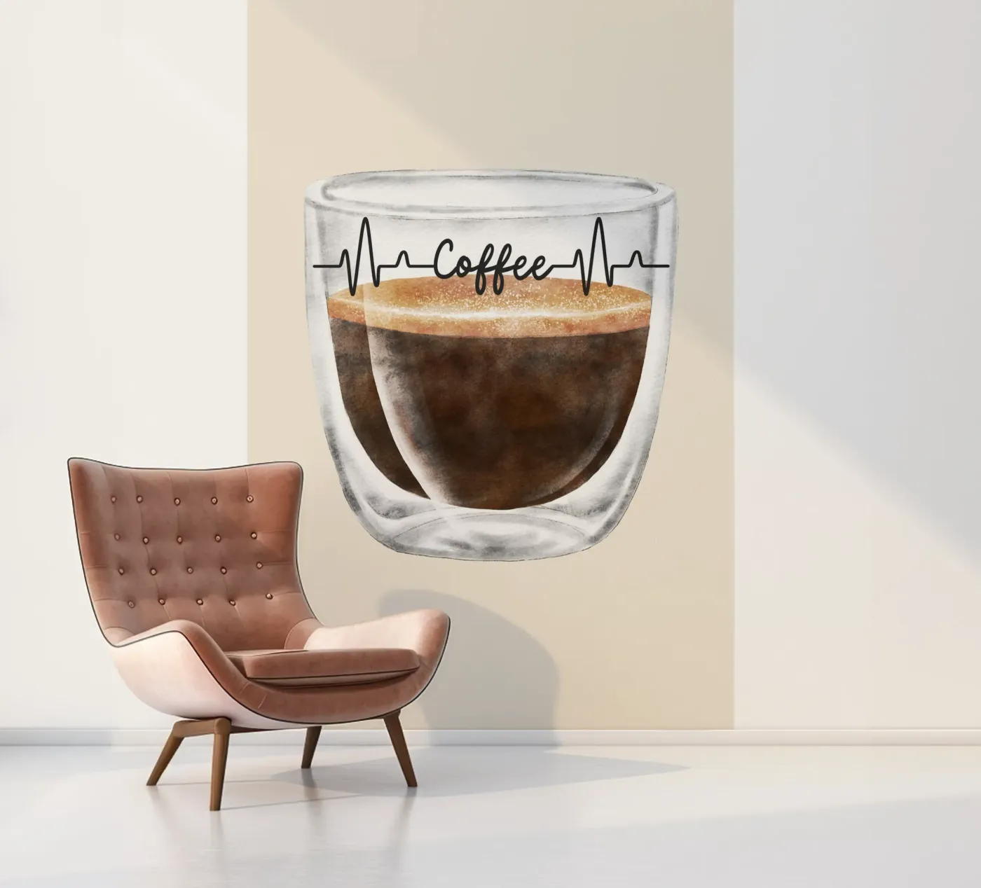 Coffee-Time fotobehang van isabels_wunderwelt_digital_art