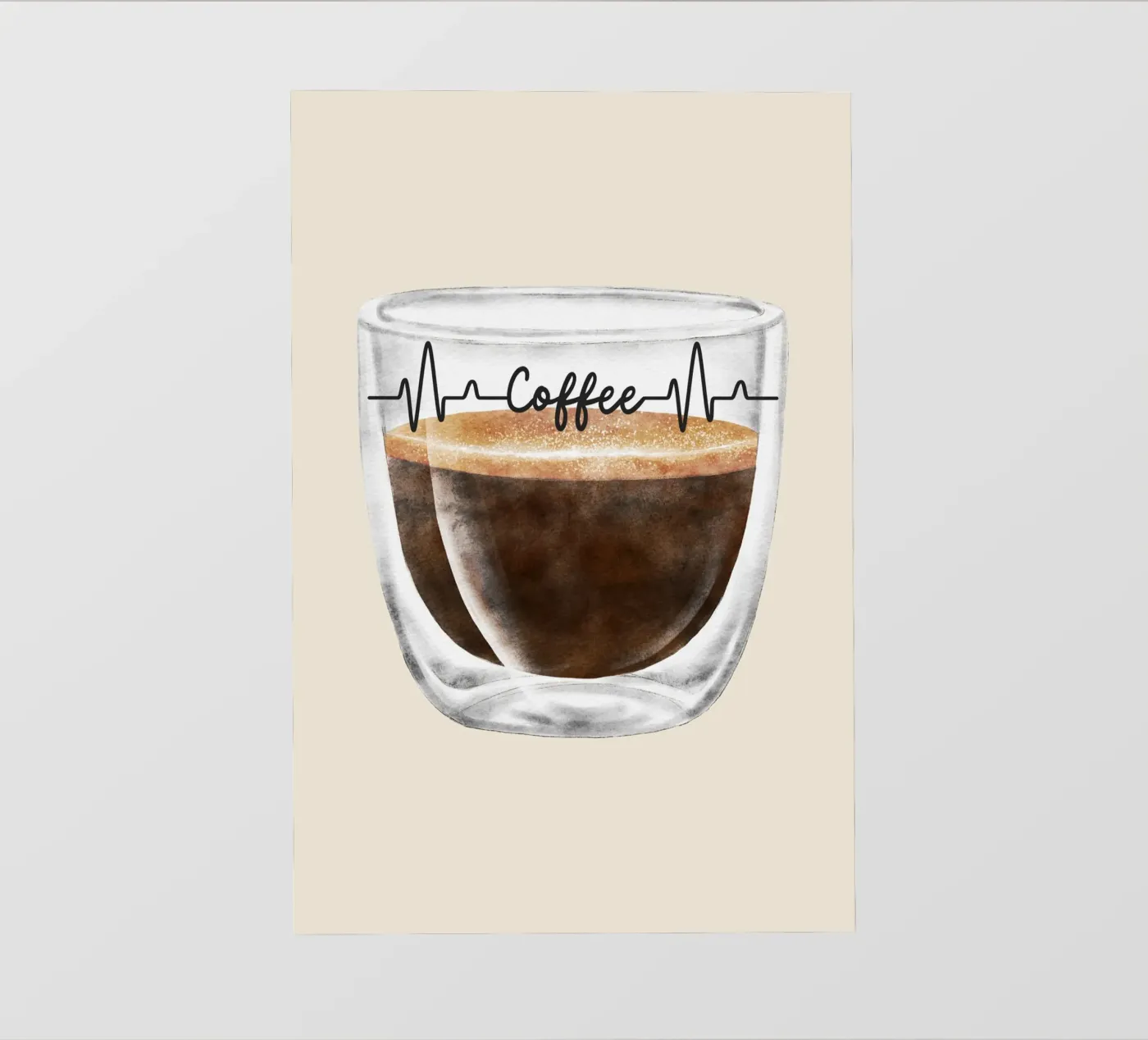 Coffee-Time fotobehang van isabels_wunderwelt_digital_art