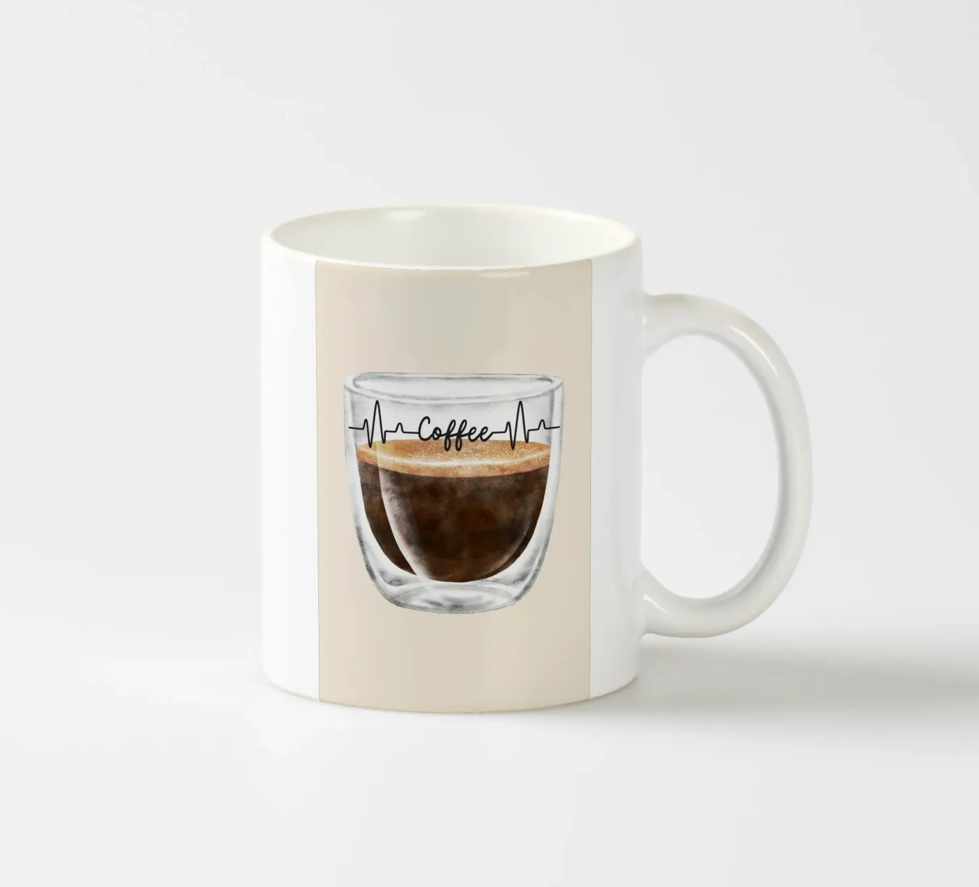 Coffee-Time ceramic mug by isabels_wunderwelt_digital_art