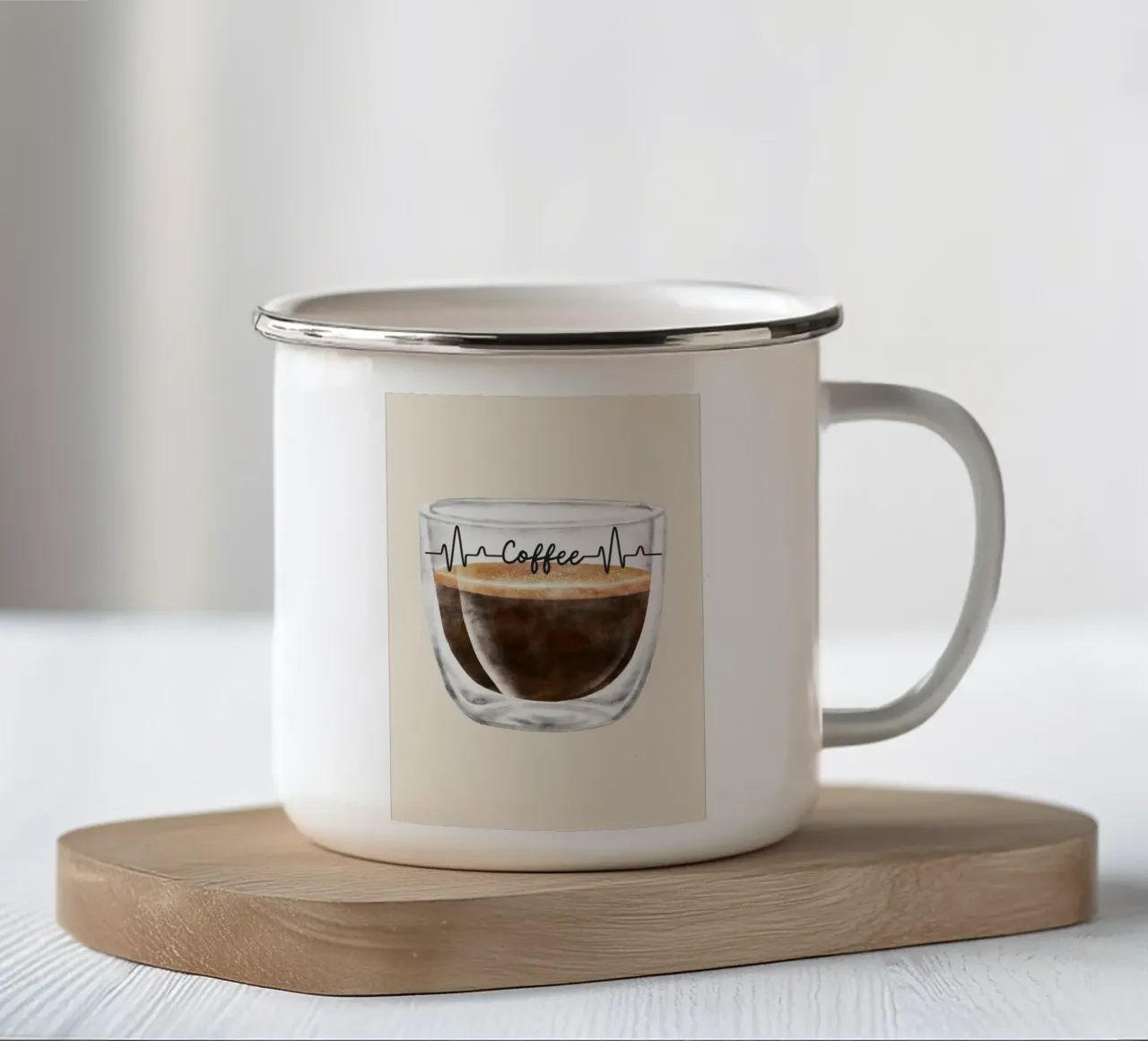 Coffee-Time tazza in smalto da AESTHETIC VIBES by Isabel