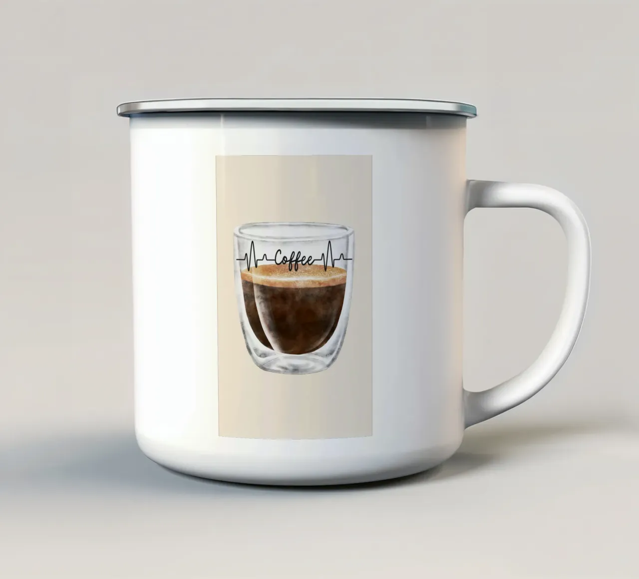 Coffee-Time tazza in smalto da AESTHETIC VIBES by Isabel