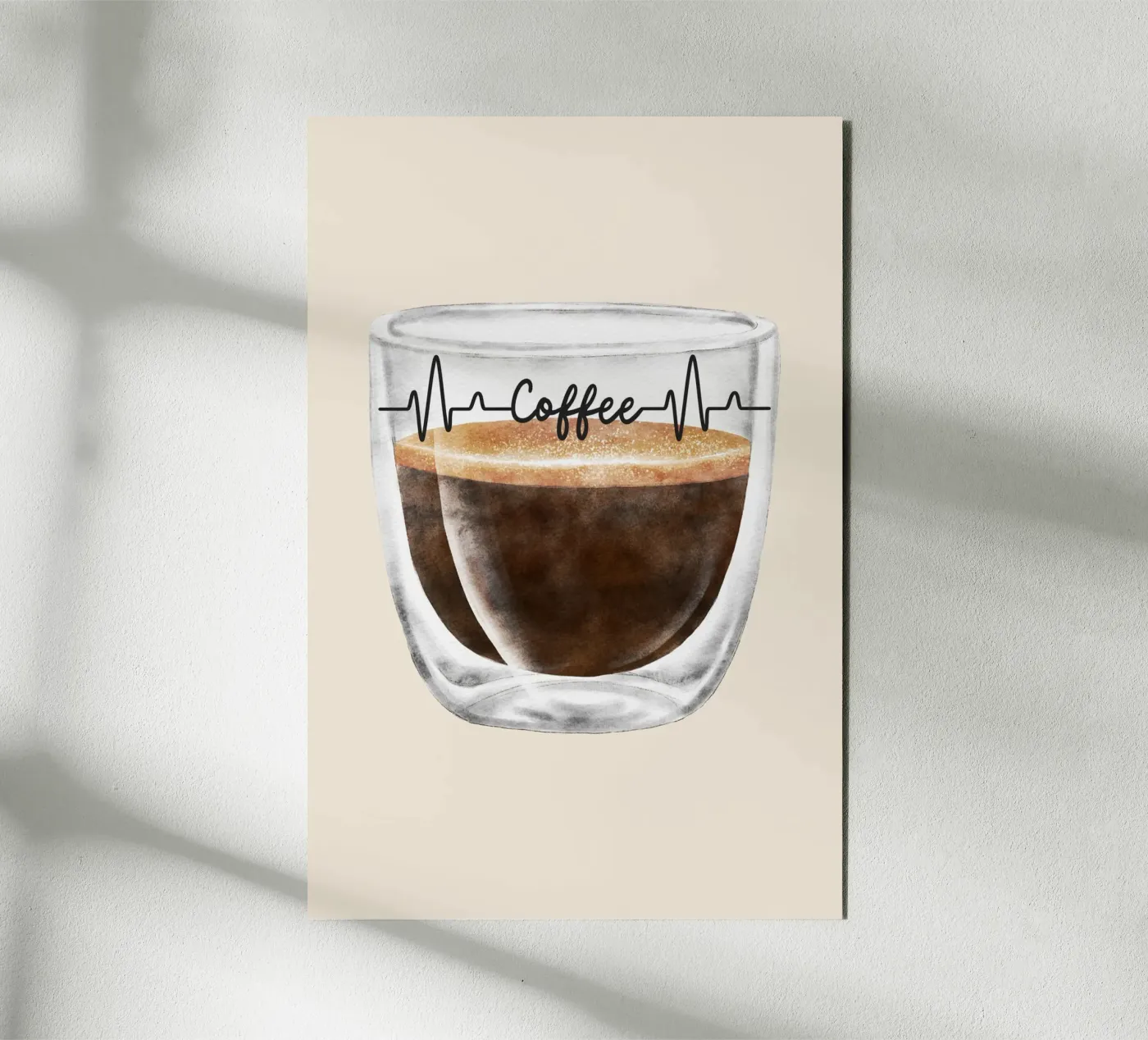 Coffee-Time alluminio dibond da isabels_wunderwelt_digital_art