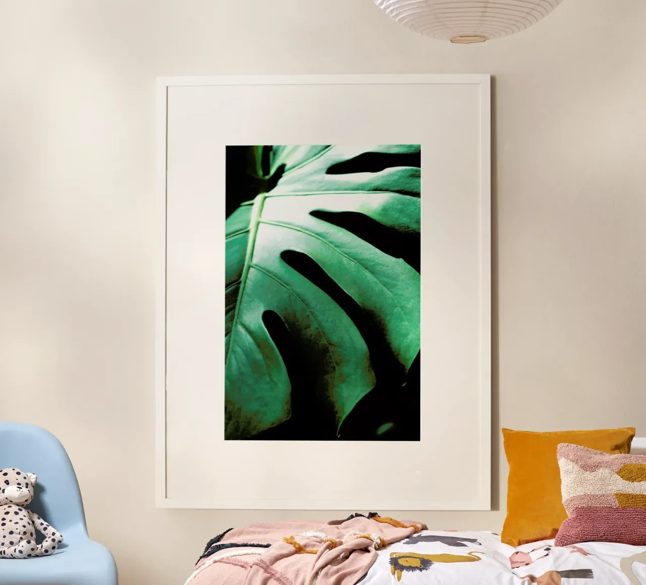Monsteroga poster con telaio in legno da Ballack Art House