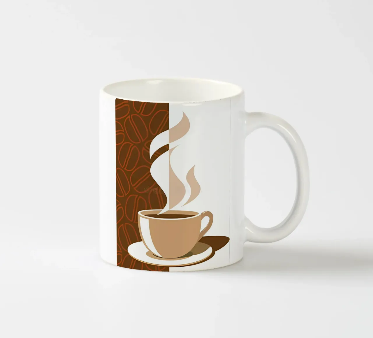 Arte minimalista 135 tazza in ceramica da Erika C White