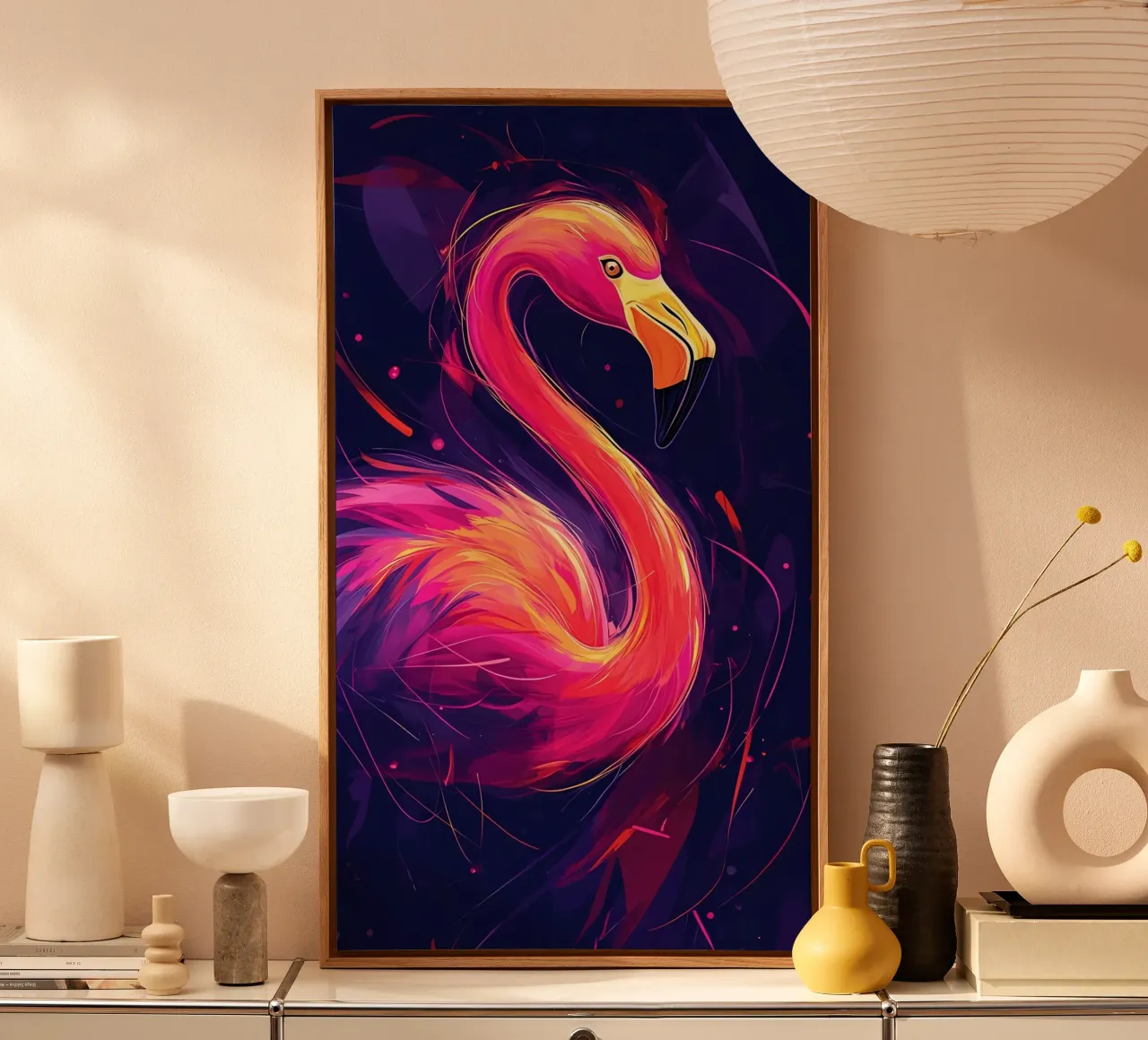 Minimalist Art 136 canvas with Floater frame by Erika C White
