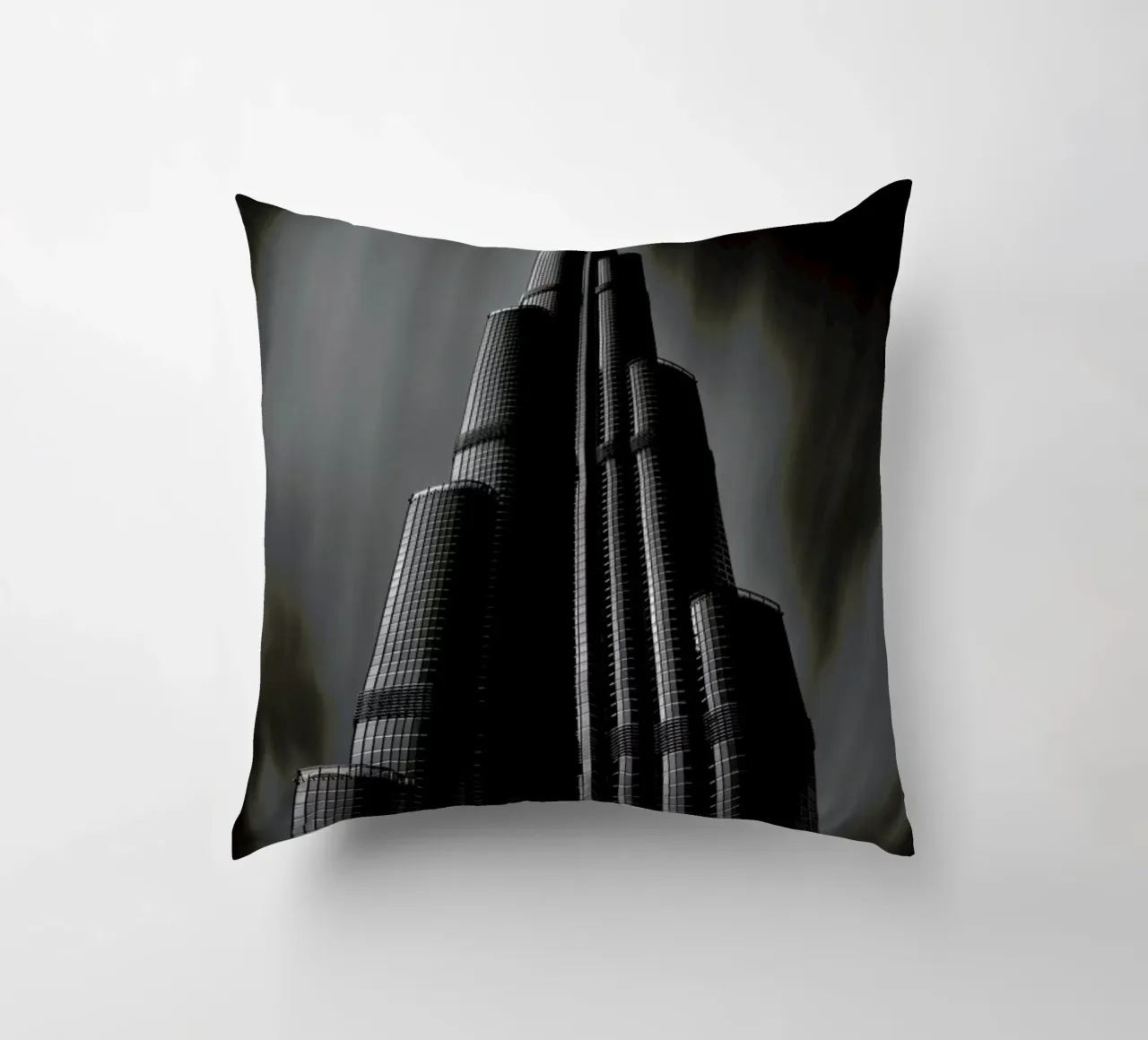Burj Khalifa Study 1 cuscino da Michael J. Reibert