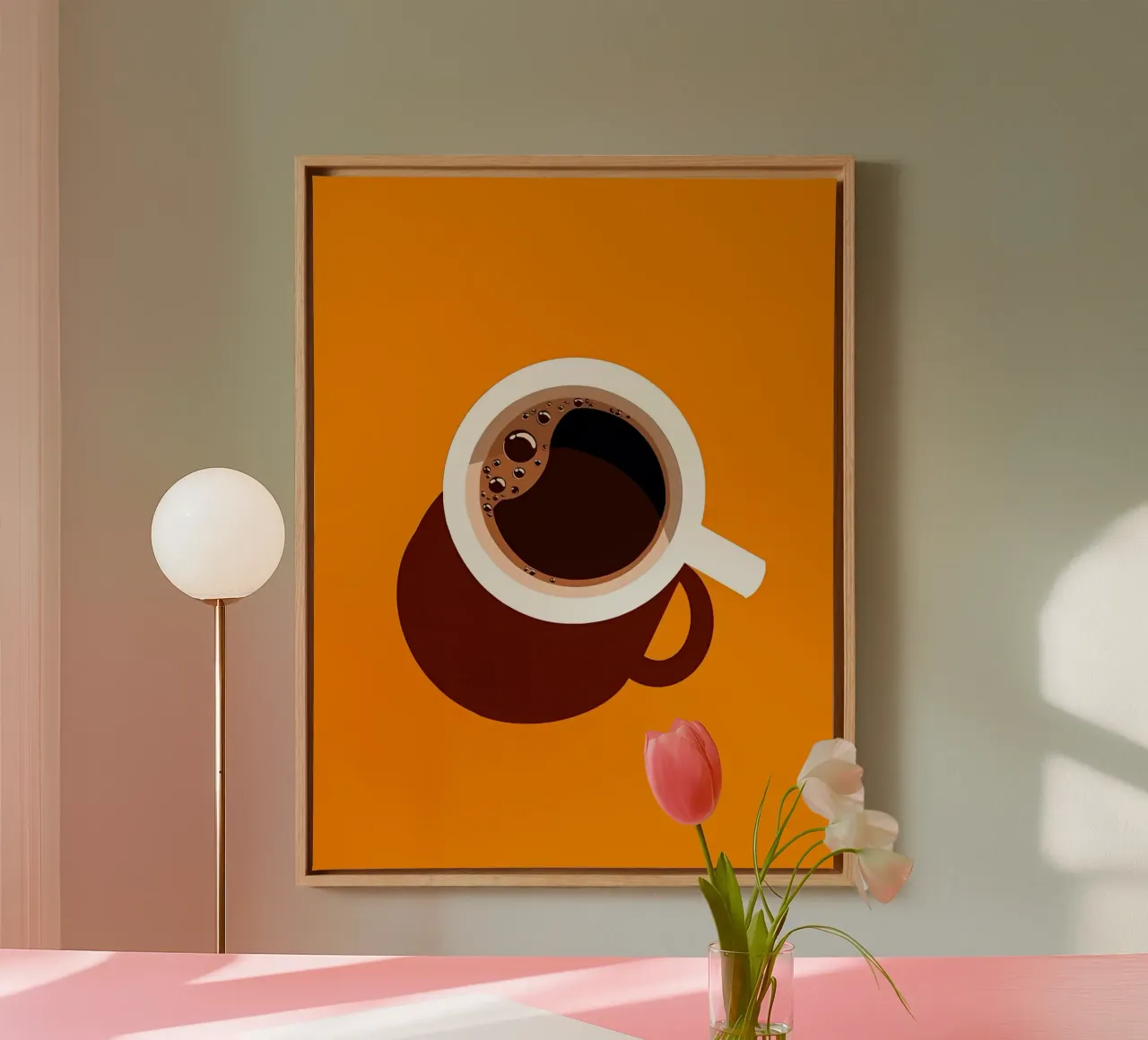 Arte minimalista 139 tela con Cornice a cassetta da Erika C White