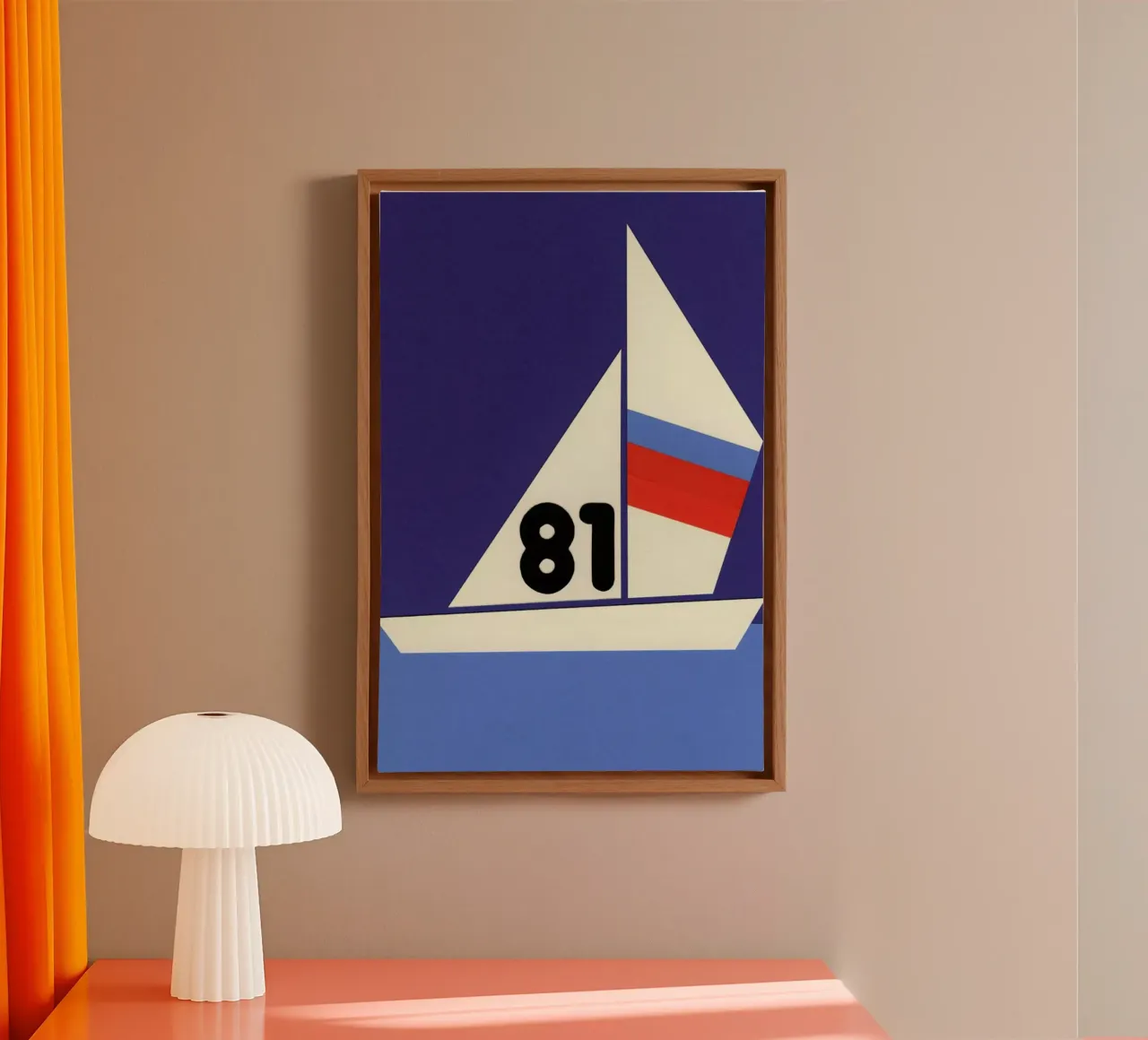 Sailing Regatta 81 tela con Cornice a cassetta da Rosi Feist