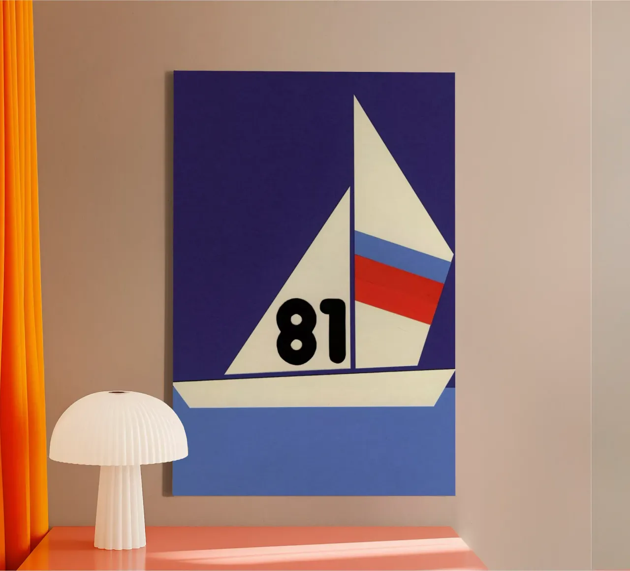 Sailing Regatta 81 tela con Cornice a cassetta da Rosi Feist