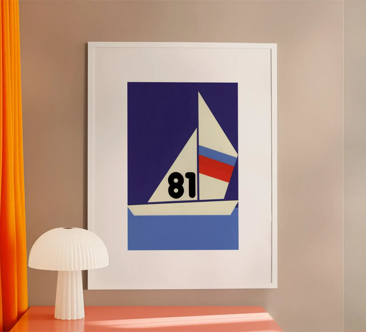 Sailing Regatta 81 poster by Rosi Feist