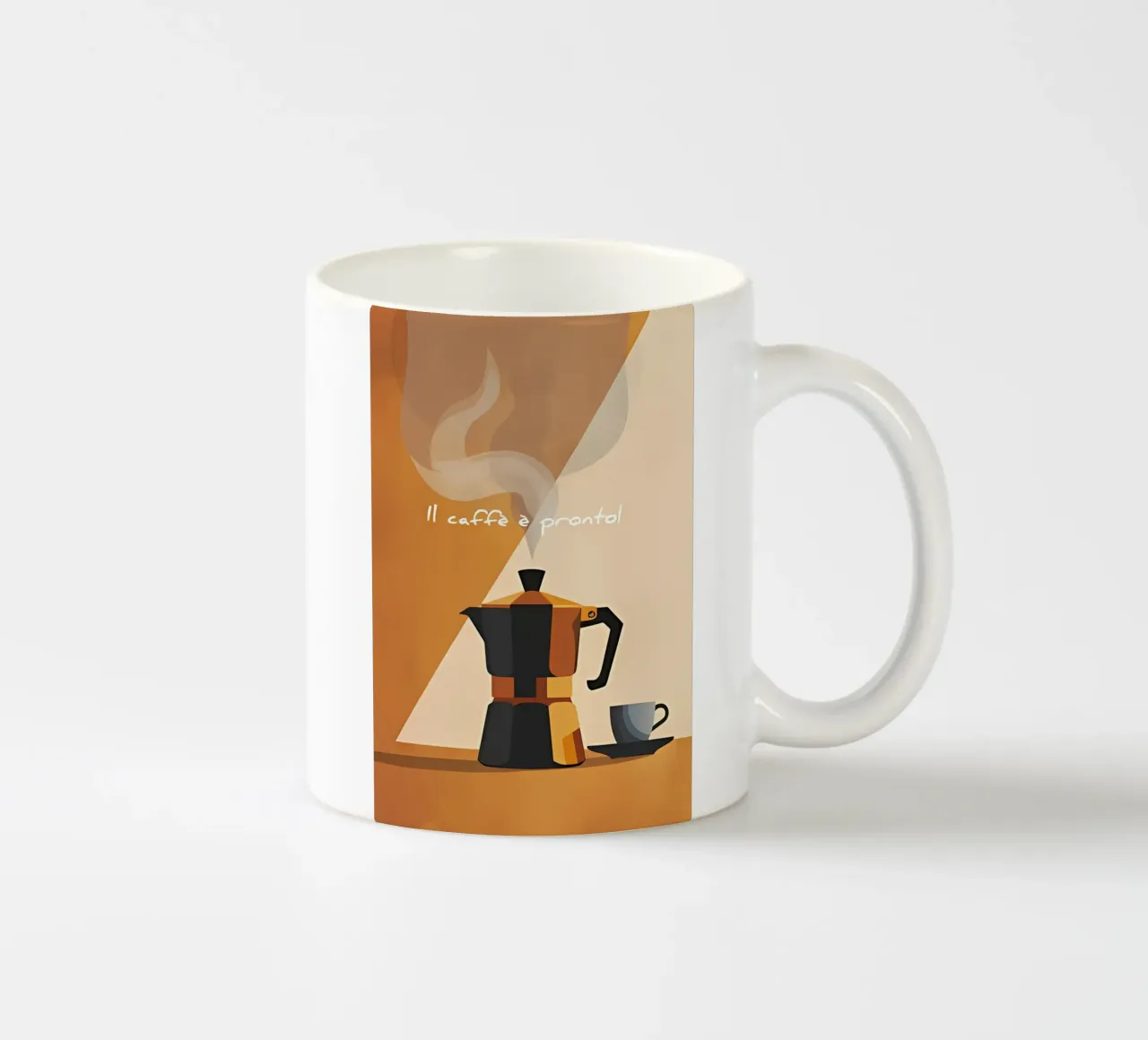 Arte minimalista 142 tazza in ceramica da Erika C White