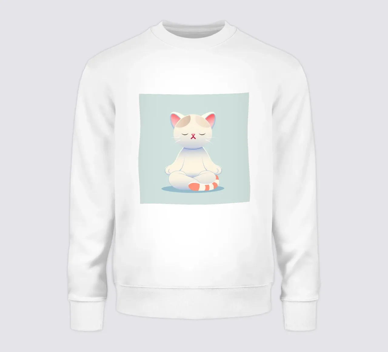 Gatto - Calma meditativa e consapevolezza in colori tenui felpa da namosh