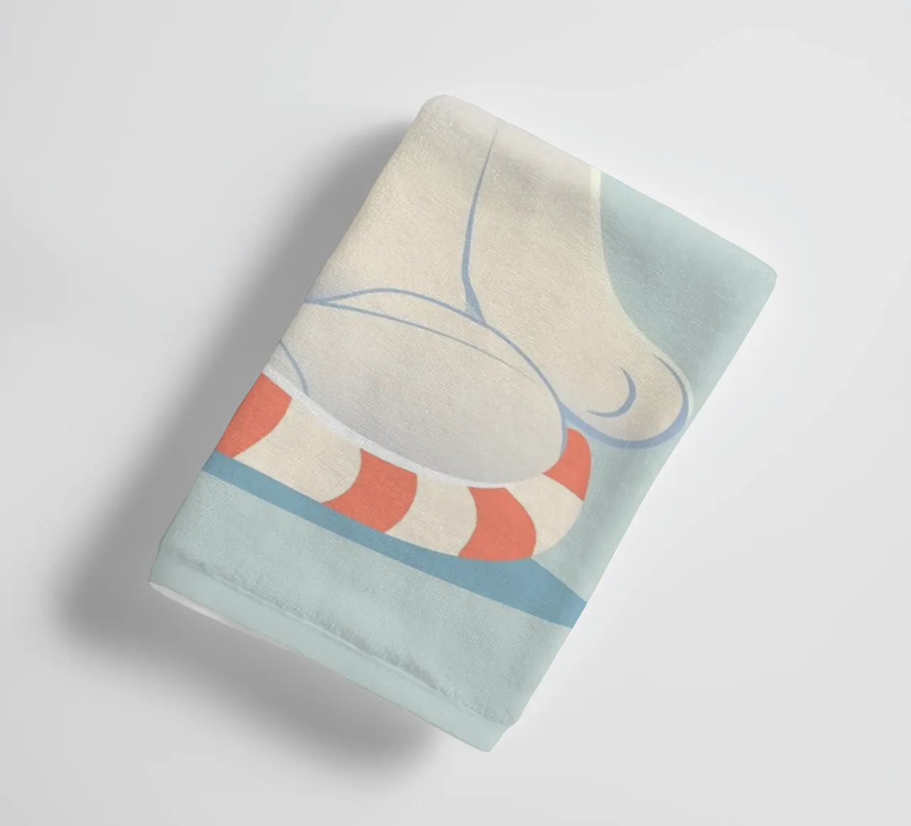 Cat - Meditative calm and mindfulness in soft colours towel by namosh
