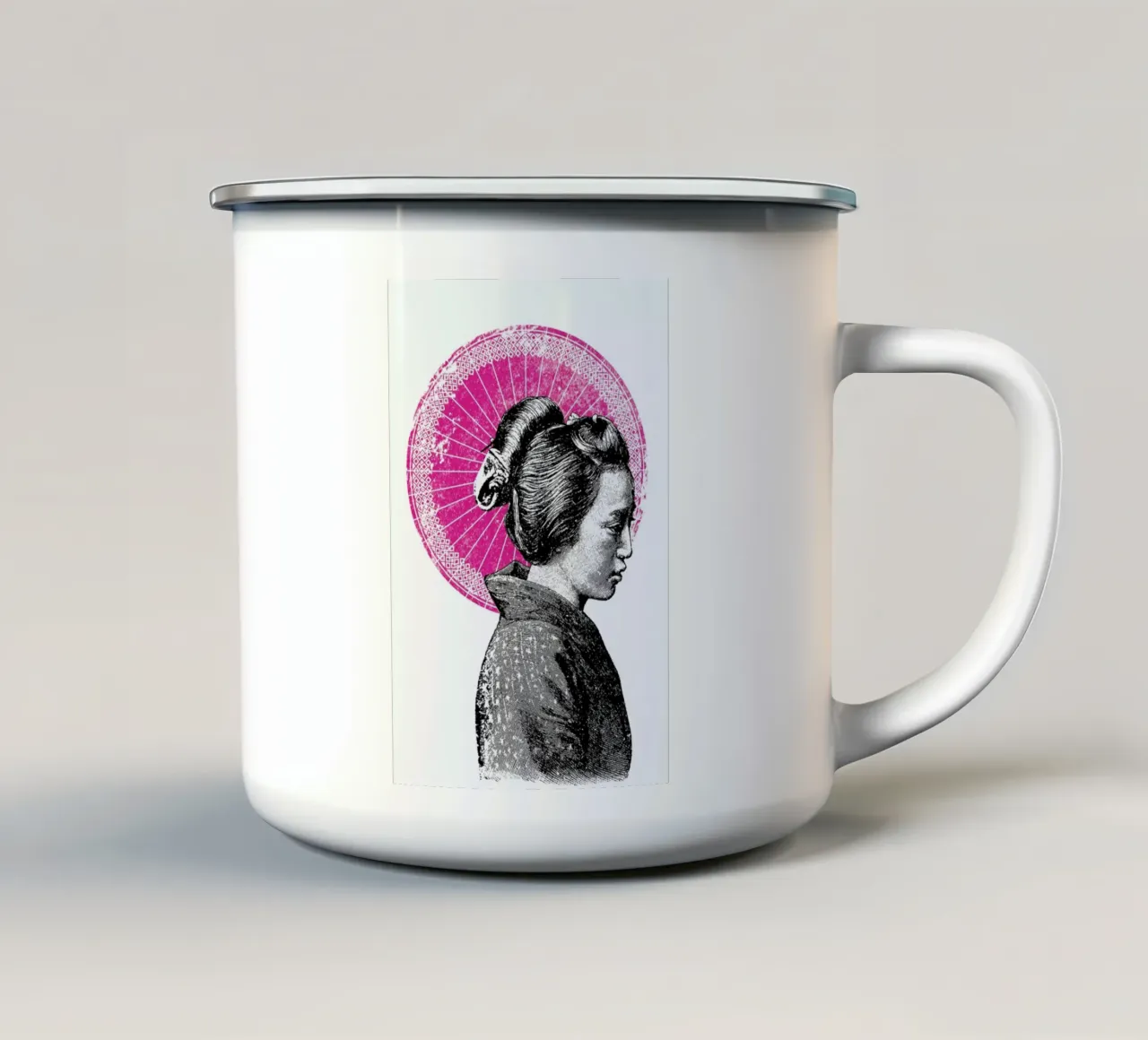 Geisha tazza in smalto da Amy & Kurt