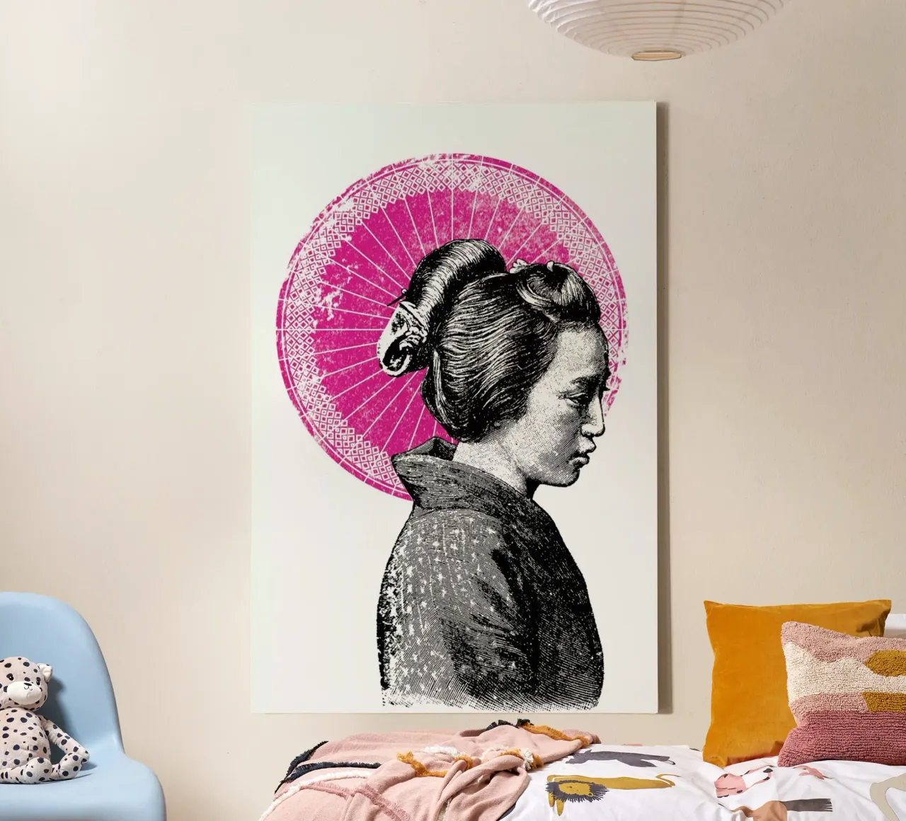 Geisha tela con Cornice a cassetta da Amy & Kurt