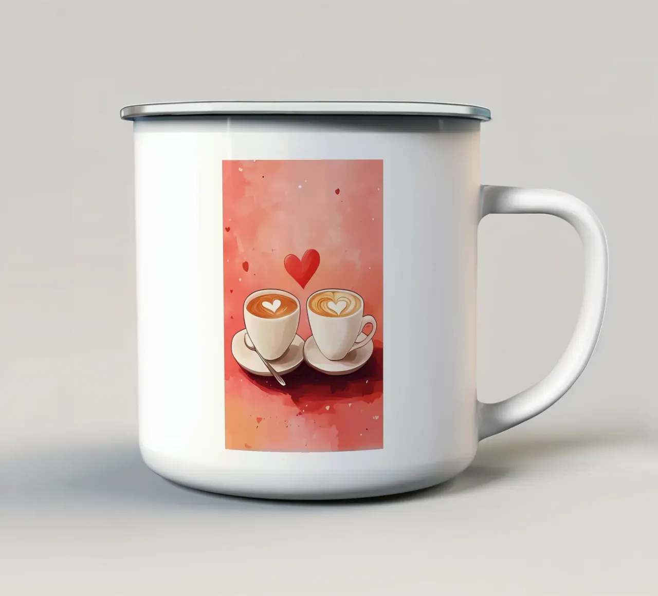 Arte minimalista 146 tazza in smalto da Erika C White