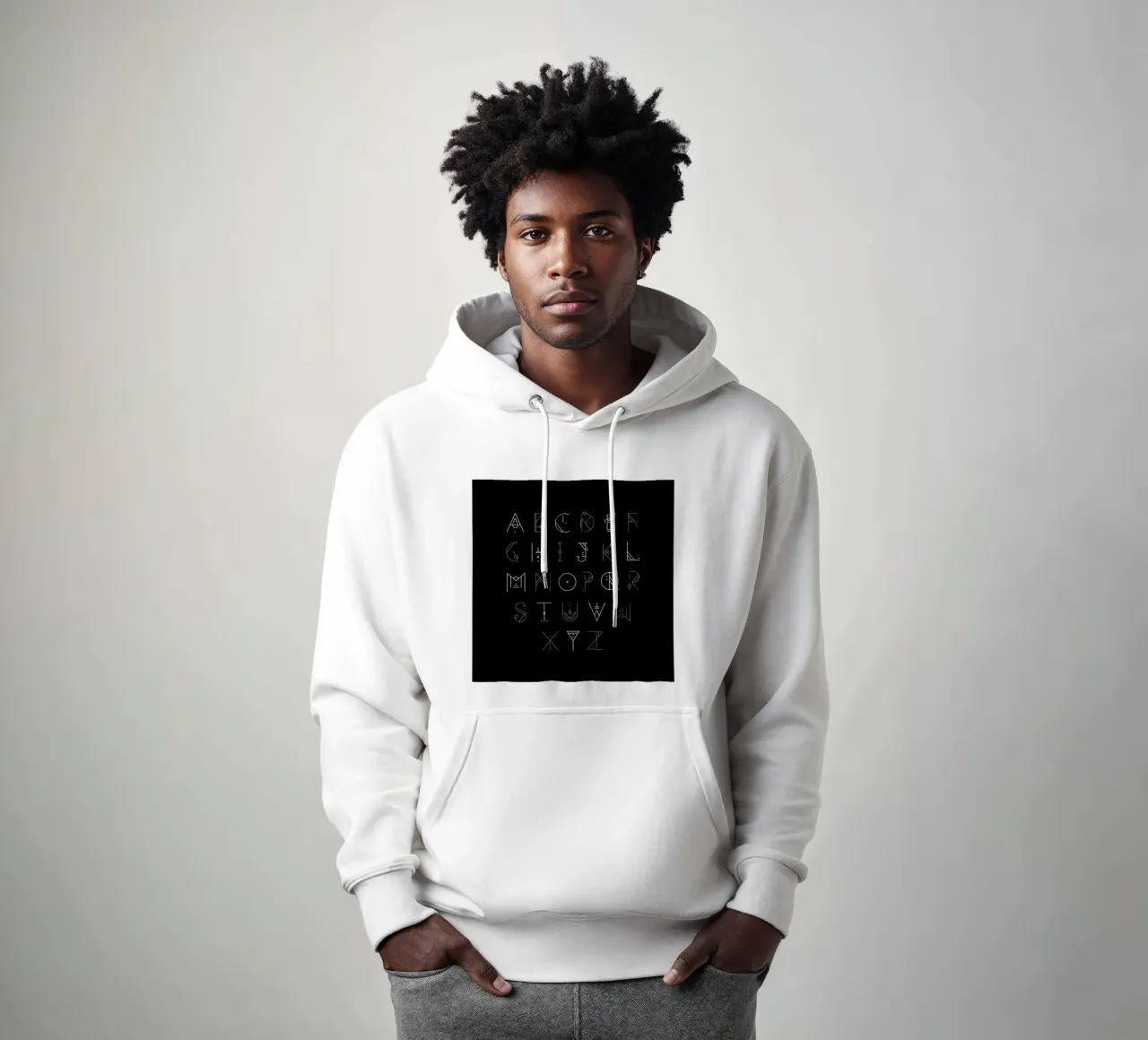 Zenith Font Hoodie von Petros Afshar