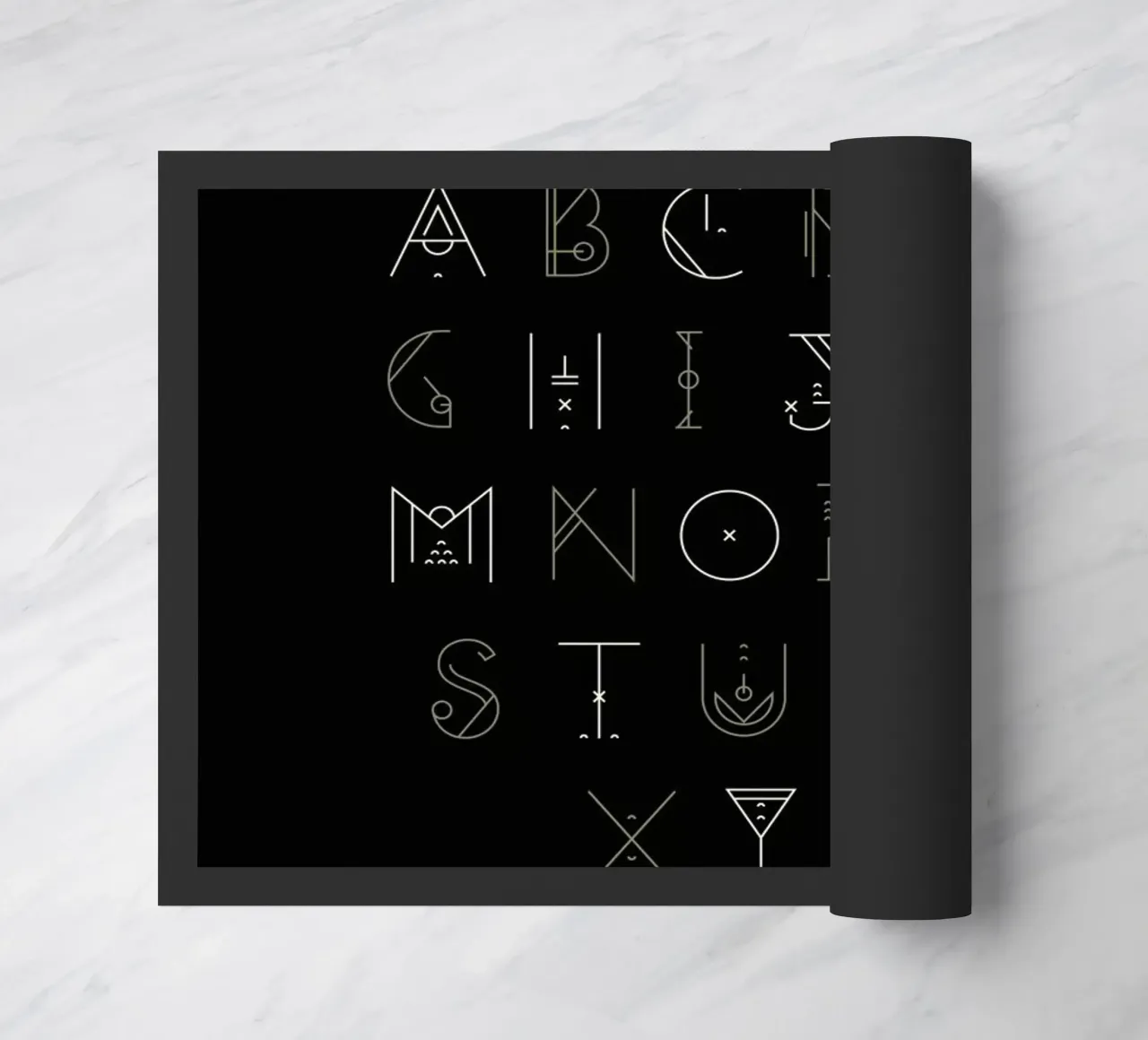 Zenith Font Fußmatte von Petros Afshar