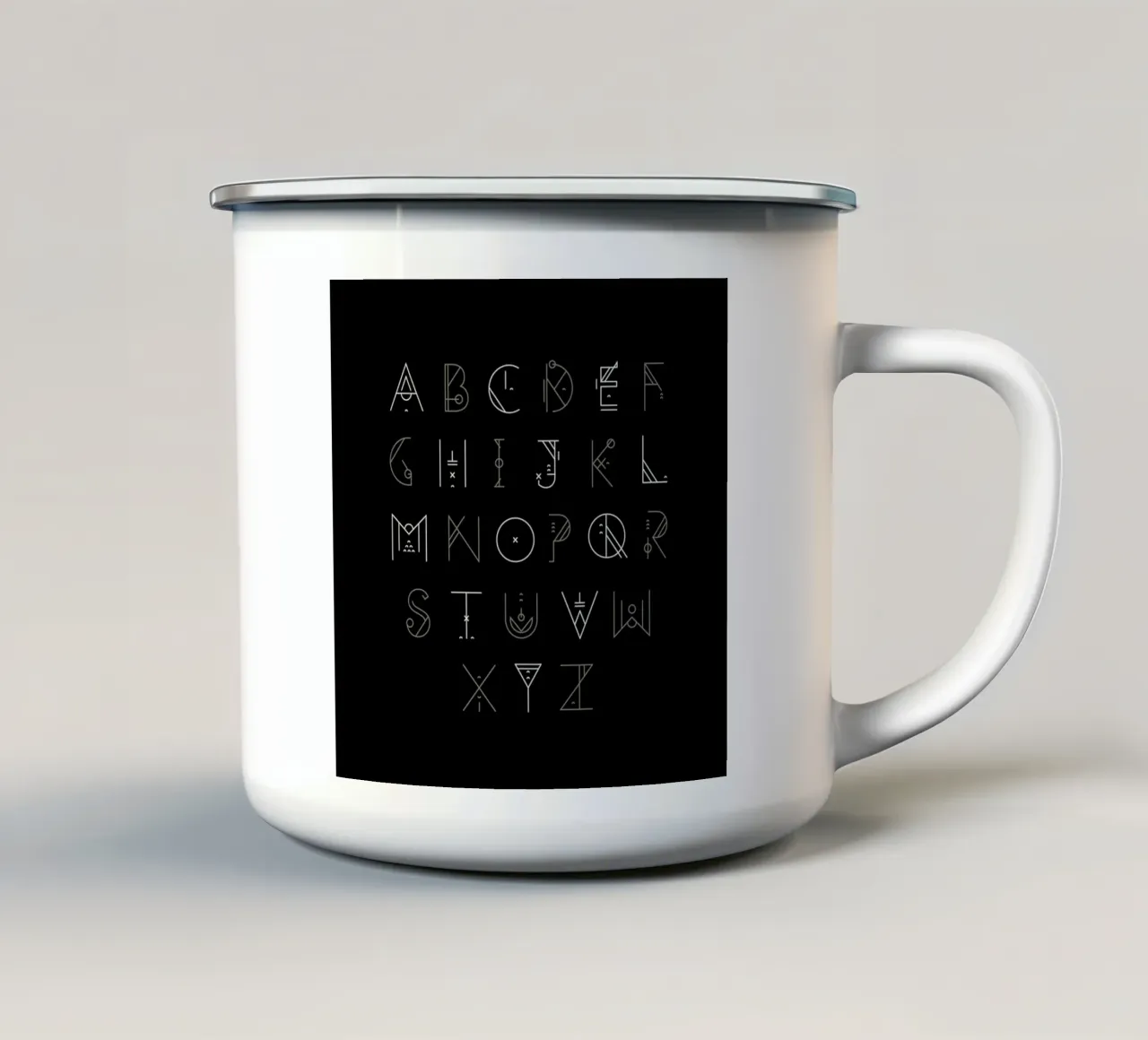 Zenith Font mug en émail de Petros Afshar