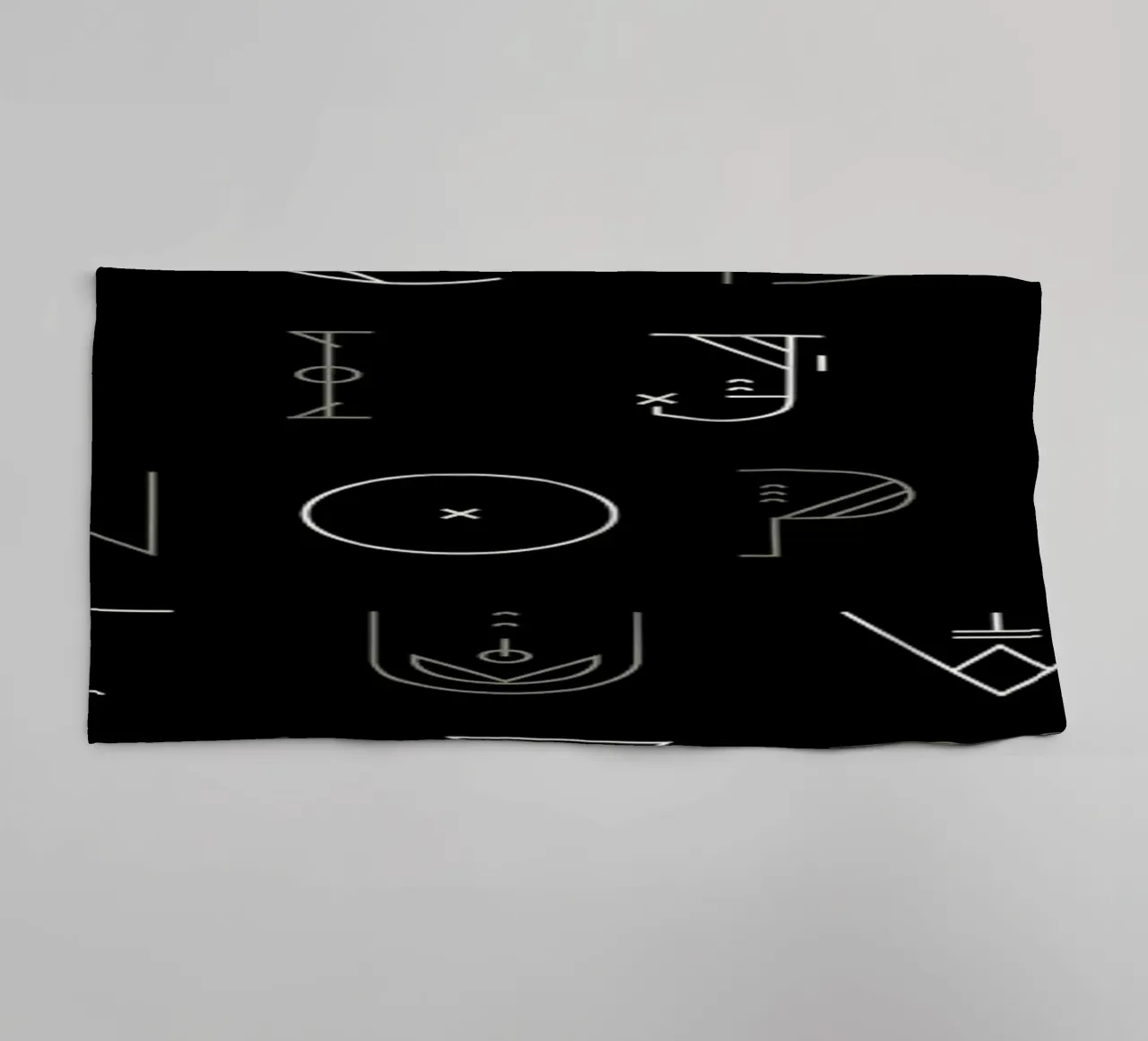 Zenith Font toalla de baño de Petros Afshar