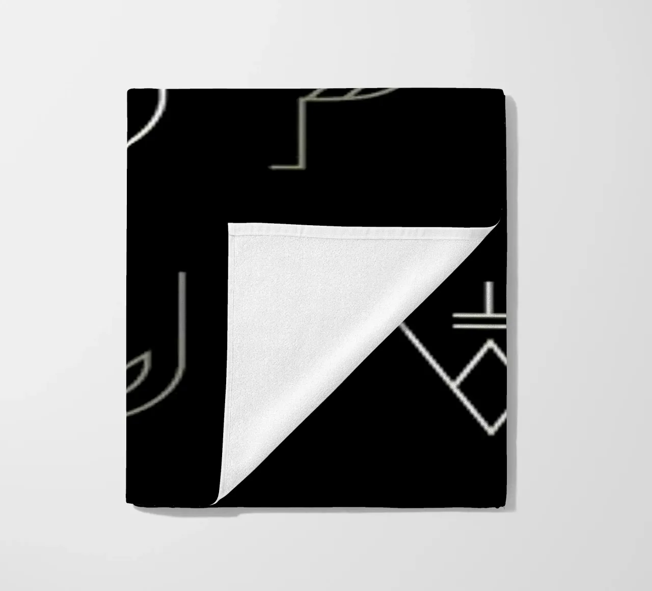 Zenith Font beach towel by Petros Afshar