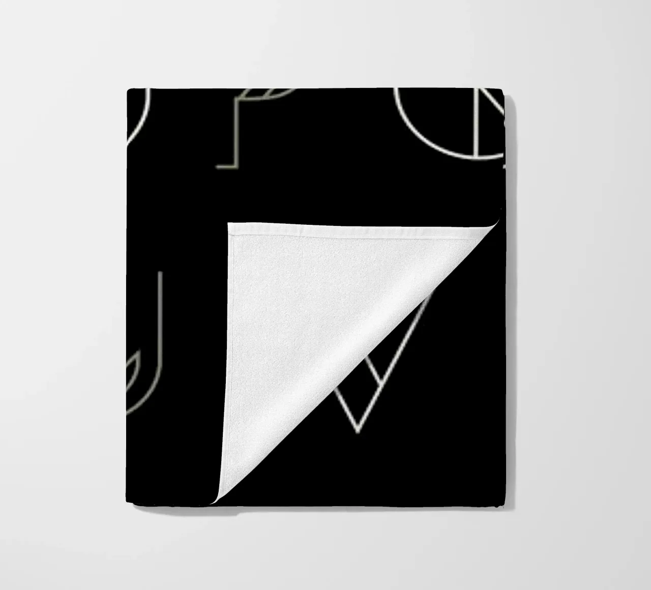 Zenith Font beach towel by Petros Afshar