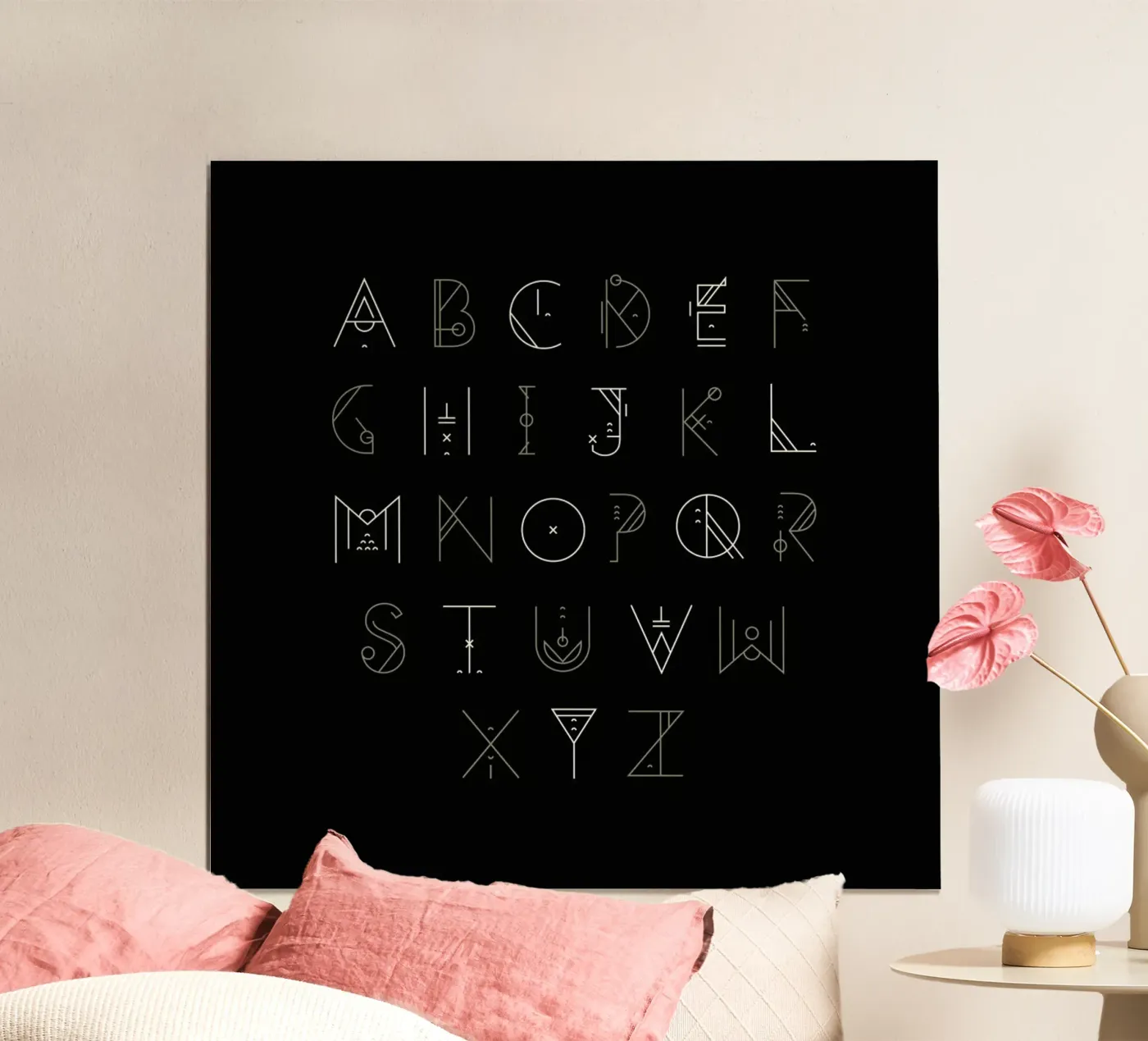 Zenith Font poster van Petros Afshar