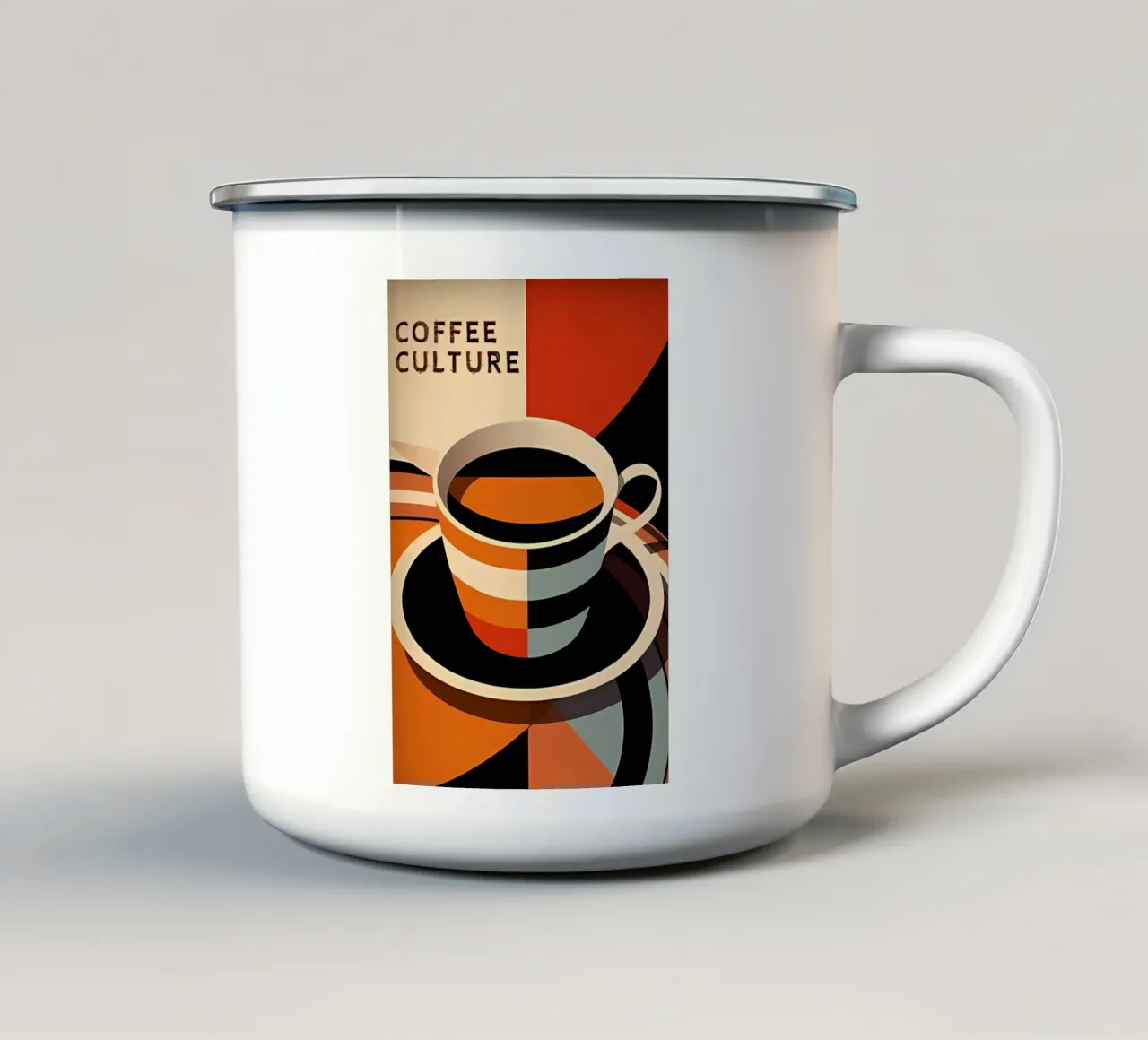 Arte minimalista 148 tazza in smalto da Erika C White