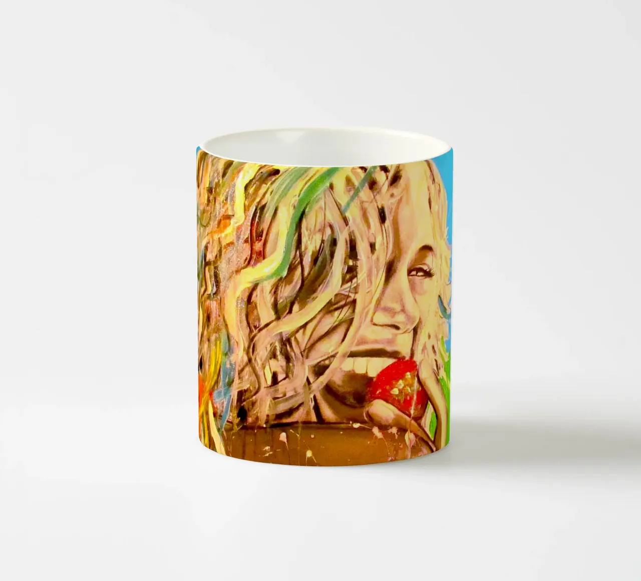 Gesund & Glücklich tazza in ceramica da Happy 😃 Art 🎨 by Christine Schnoell