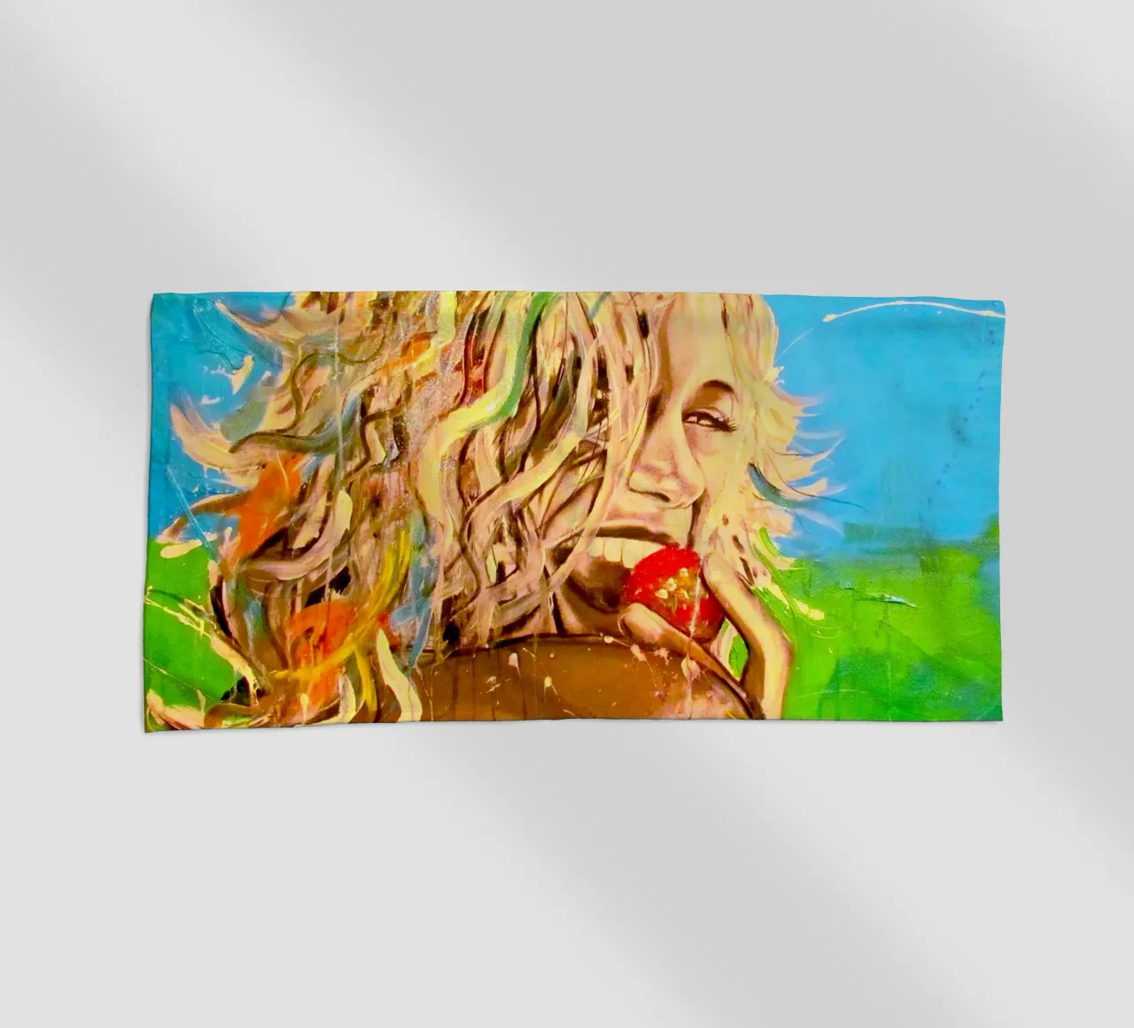 Gesund & Glücklich telo mare da Happy 😃 Art 🎨 by Christine Schnoell