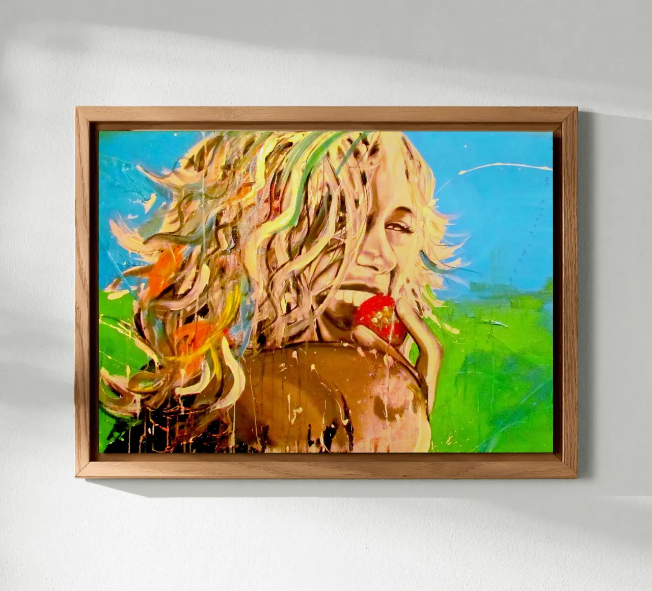 Gesund & Glücklich alluminio dibond da Happy 😃 Art 🎨 by Christine Schnoell