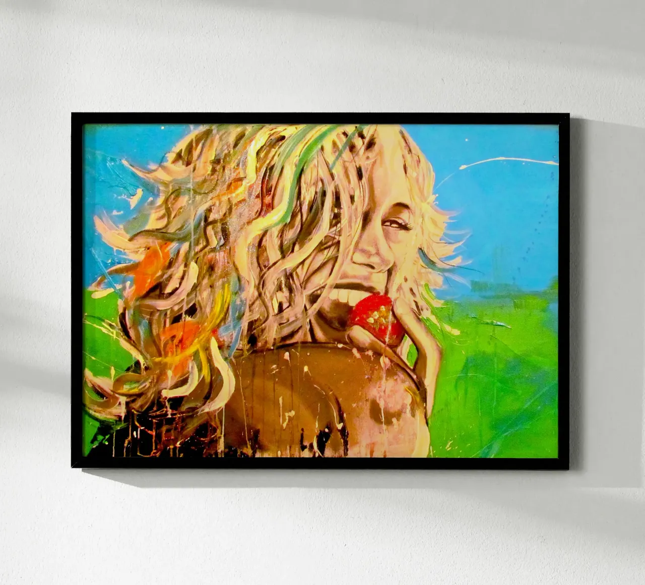 Gesund & Glücklich poster da Happy 😃 Art 🎨 by Christine Schnoell