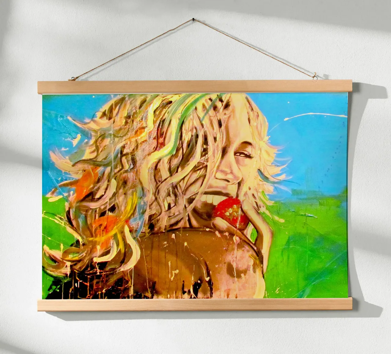 Gesund & Glücklich poster da Happy 😃 Art 🎨 by Christine Schnoell