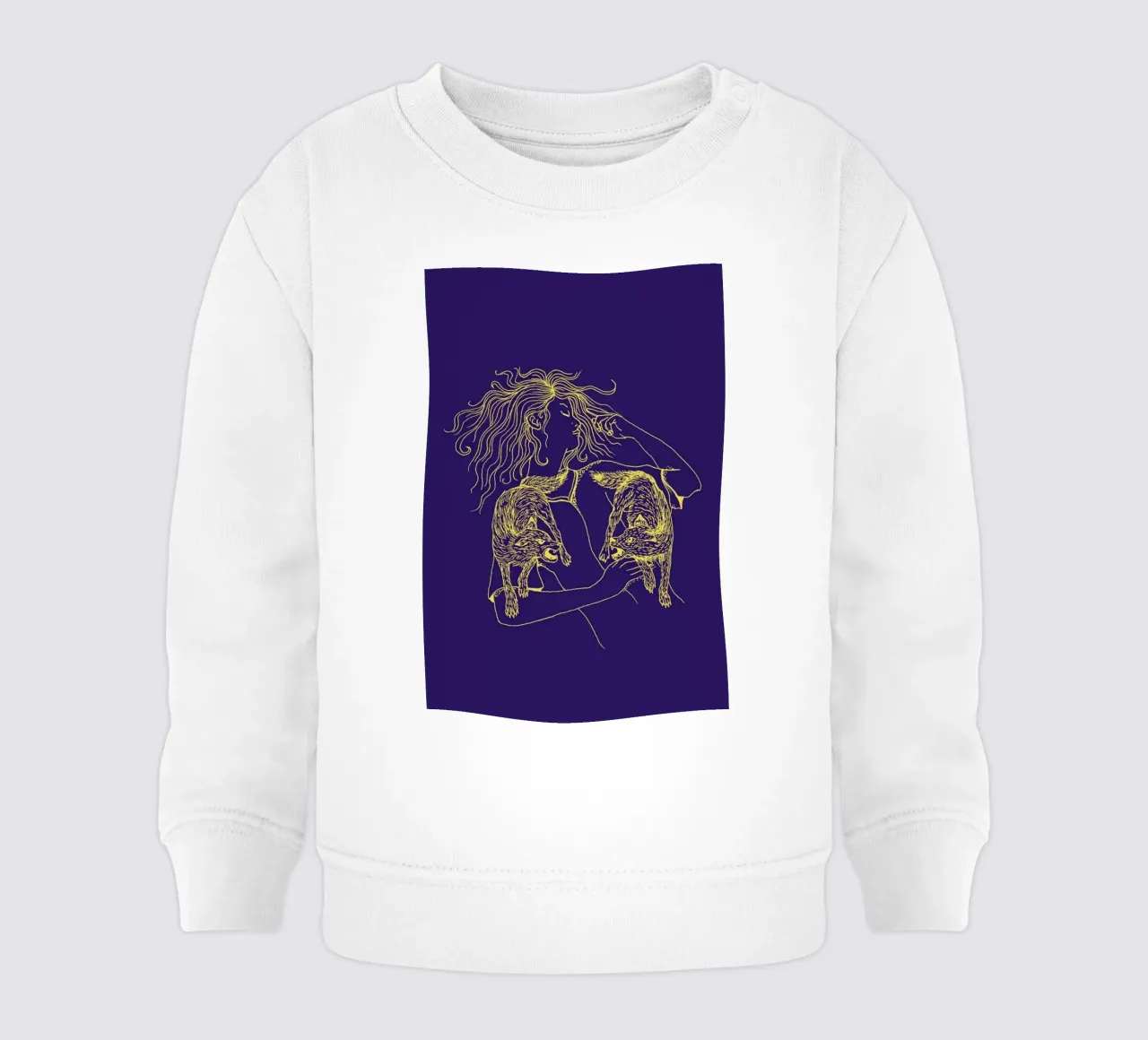 Wolves sudadera de bebé de Daniela Roessler