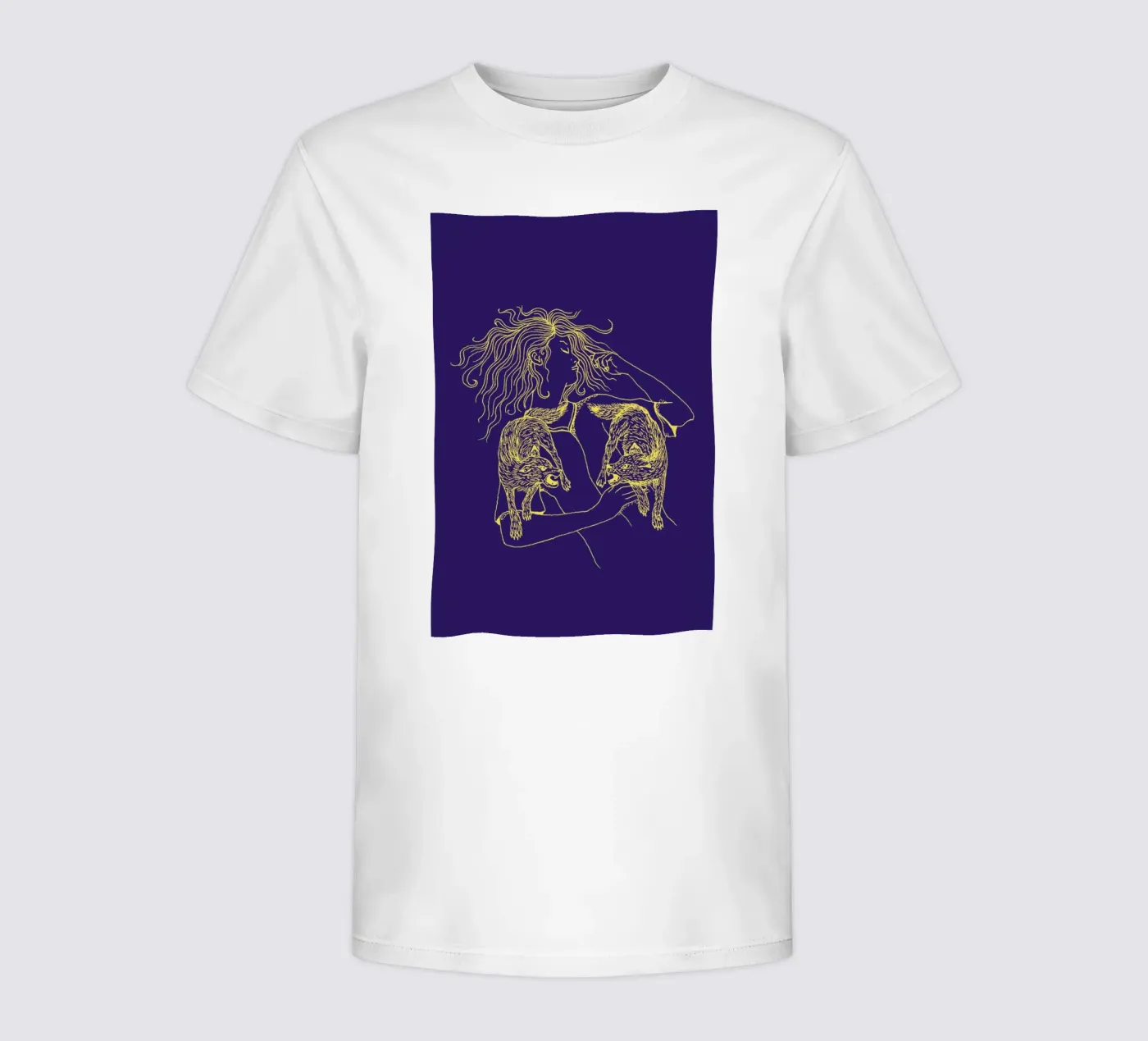 Wolves kinder t-shirt van Daniela Roessler