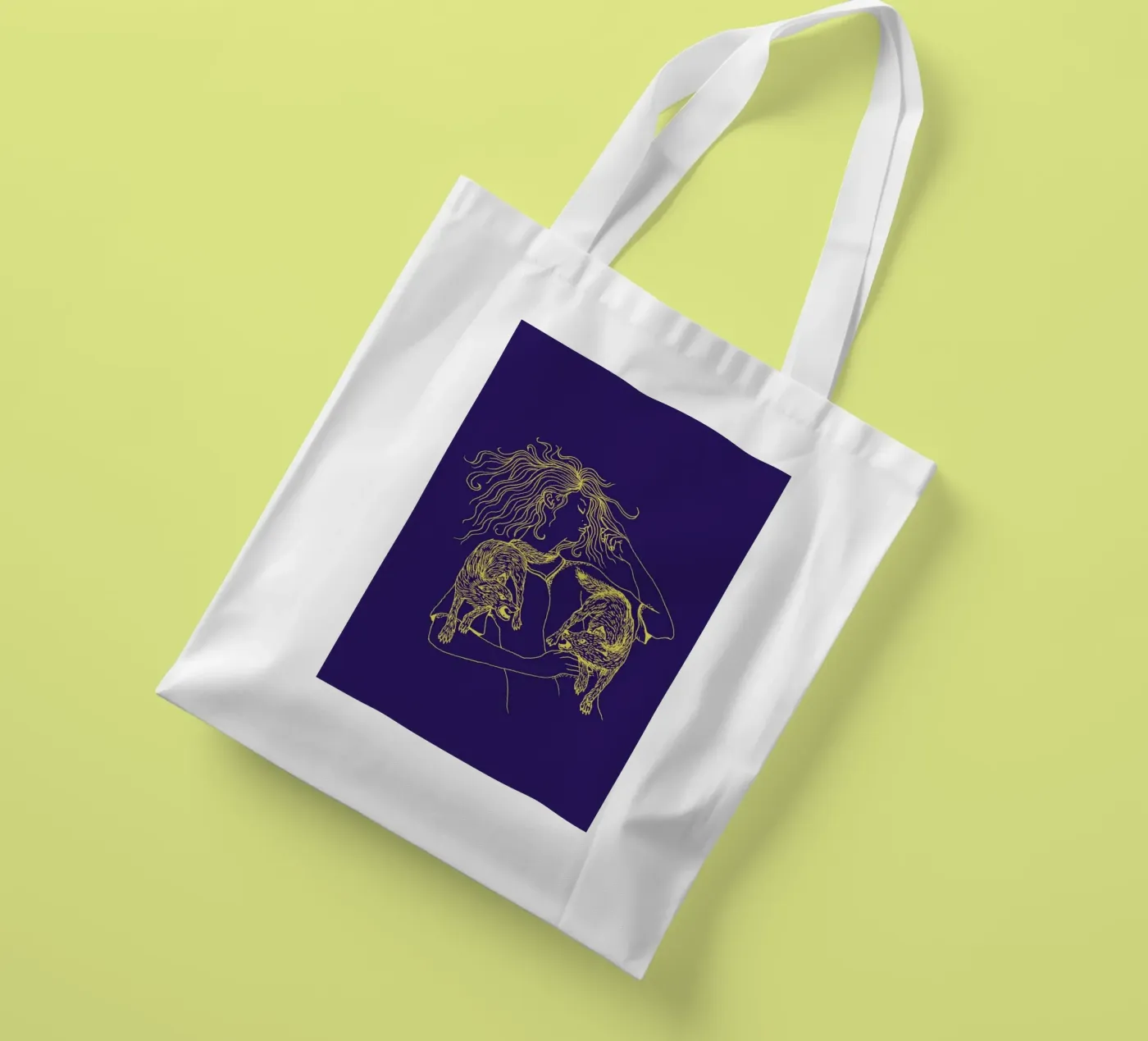 Wolves tote bag by Daniela Roessler