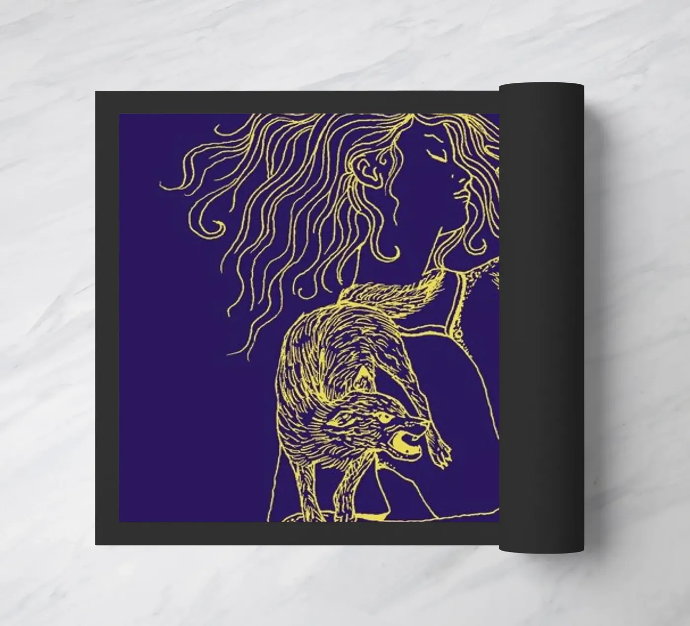 Wolves Fußmatte von Daniela Roessler