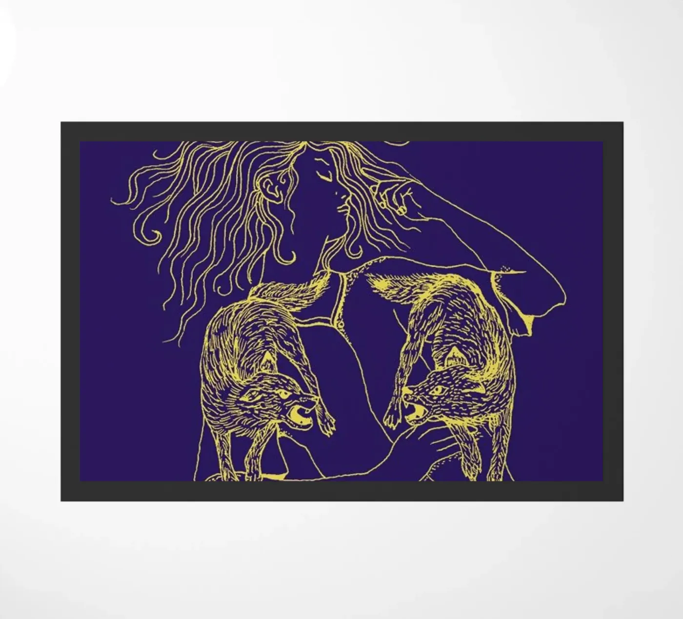 Wolves Fußmatte von Daniela Roessler