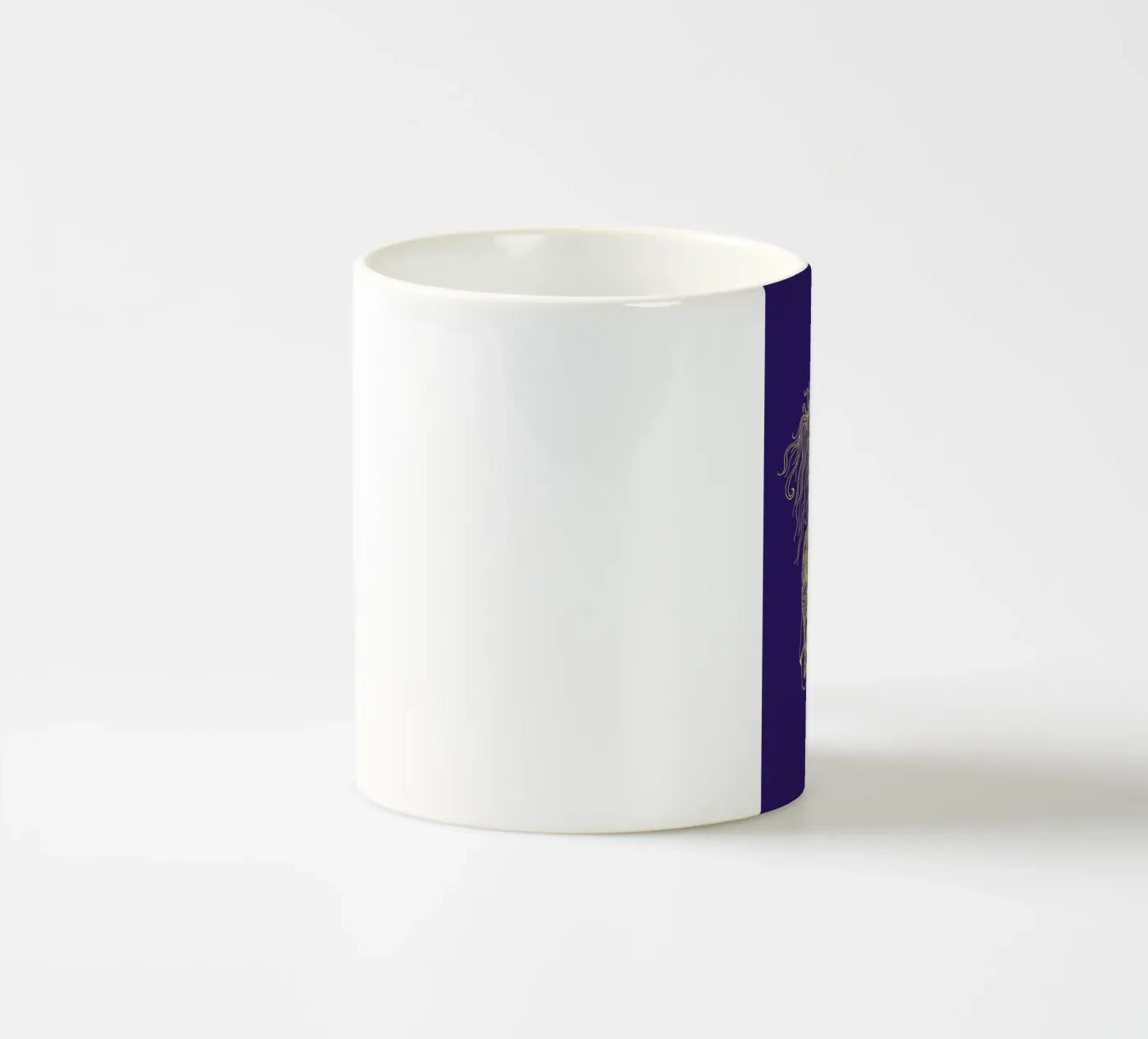 Wolves ceramic mug by Daniela Roessler