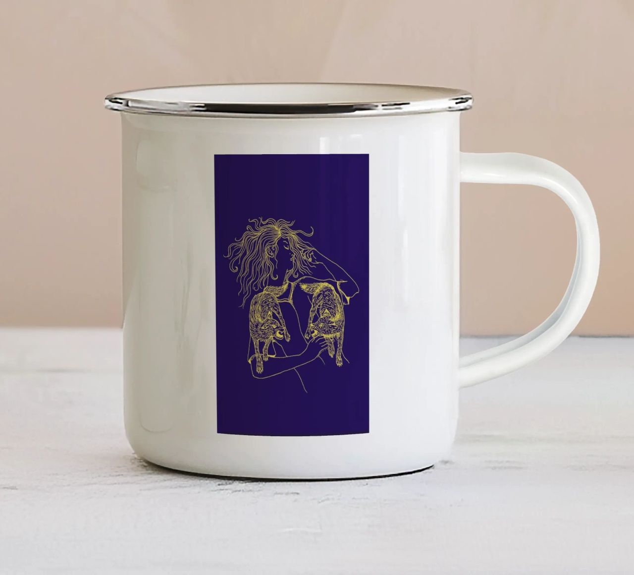Wolves tazza in smalto da Daniela Roessler
