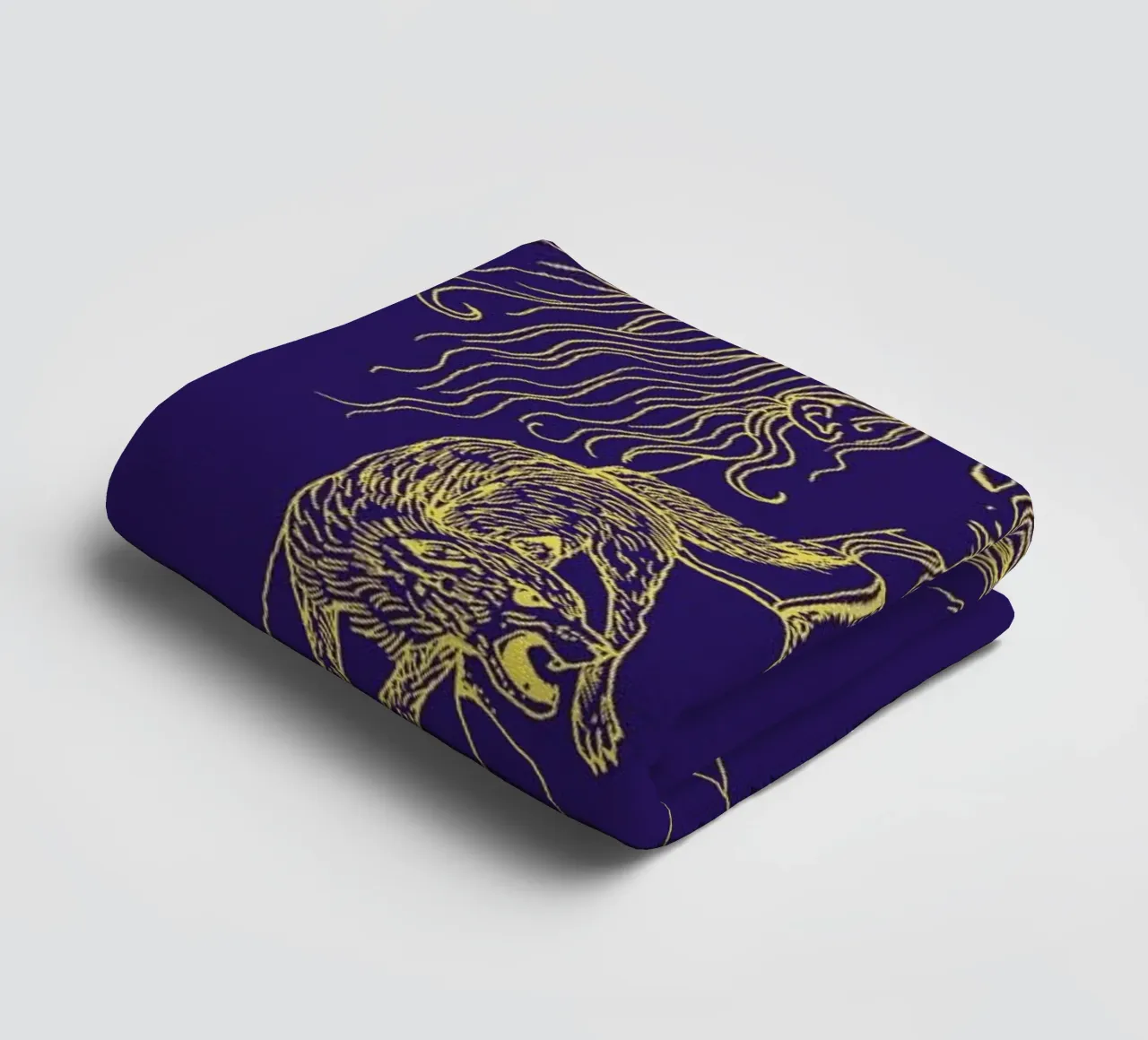 Wolves badhanddoek van Daniela Roessler