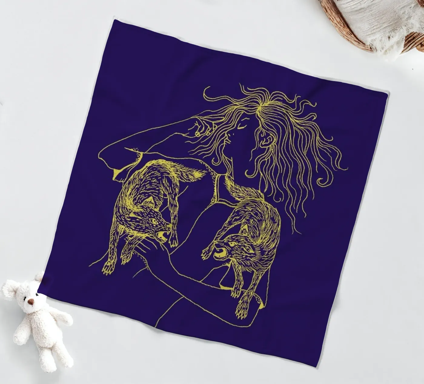 Wolves Fleecedecke von Daniela Roessler