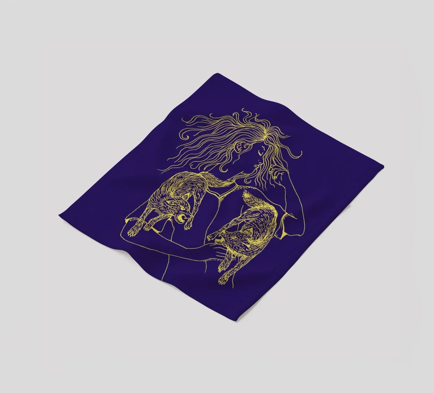 Wolves Fleecedecke von Daniela Roessler