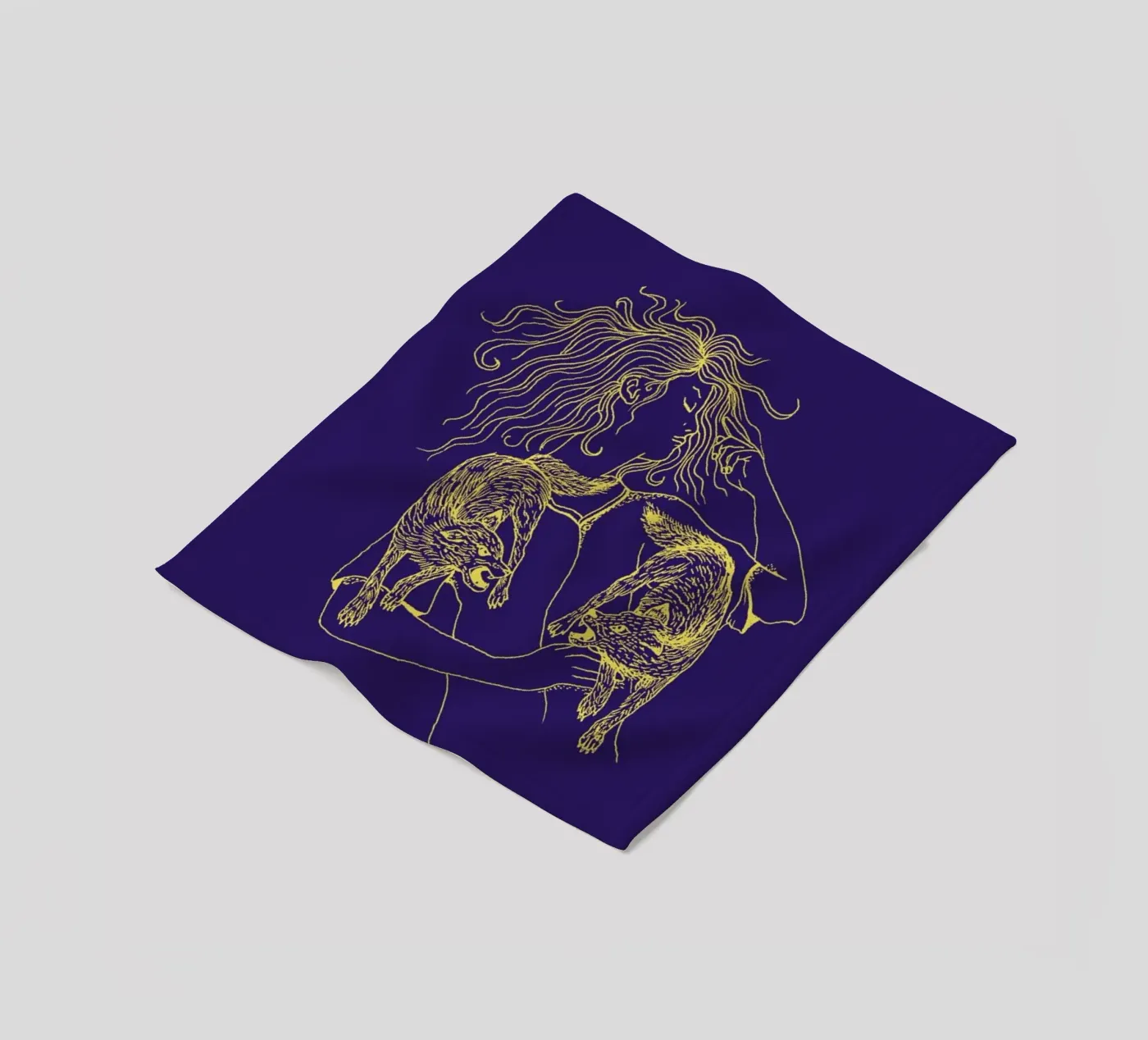 Wolves Fleecedecke von Daniela Roessler
