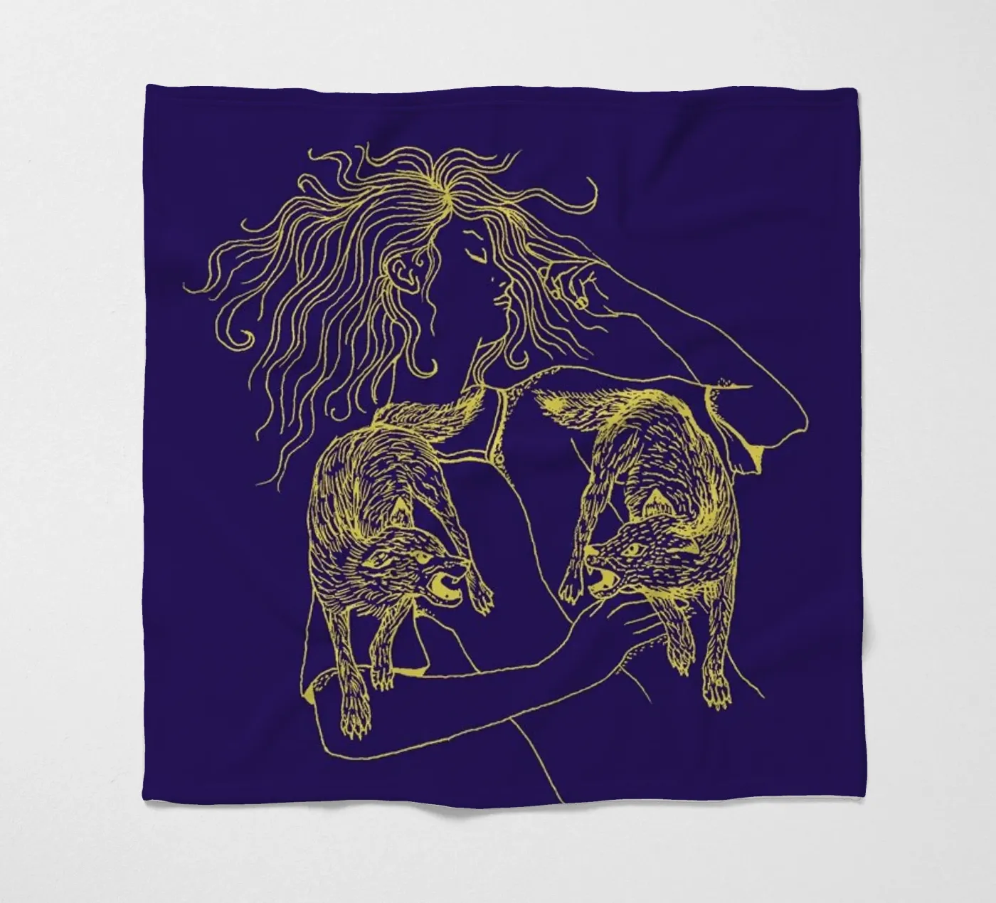 Wolves Fleecedecke von Daniela Roessler