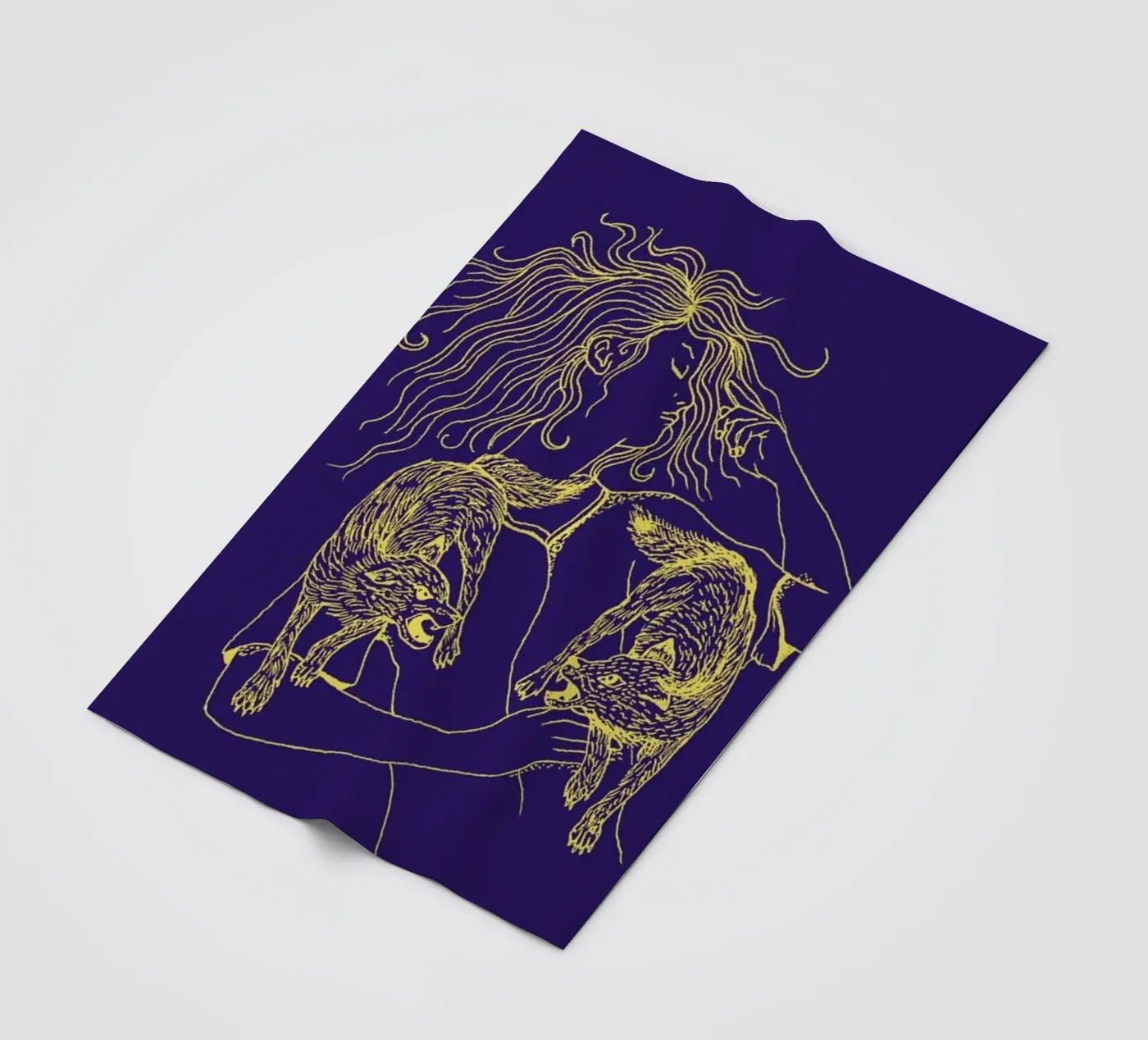 Wolves Fleecedecke von Daniela Roessler