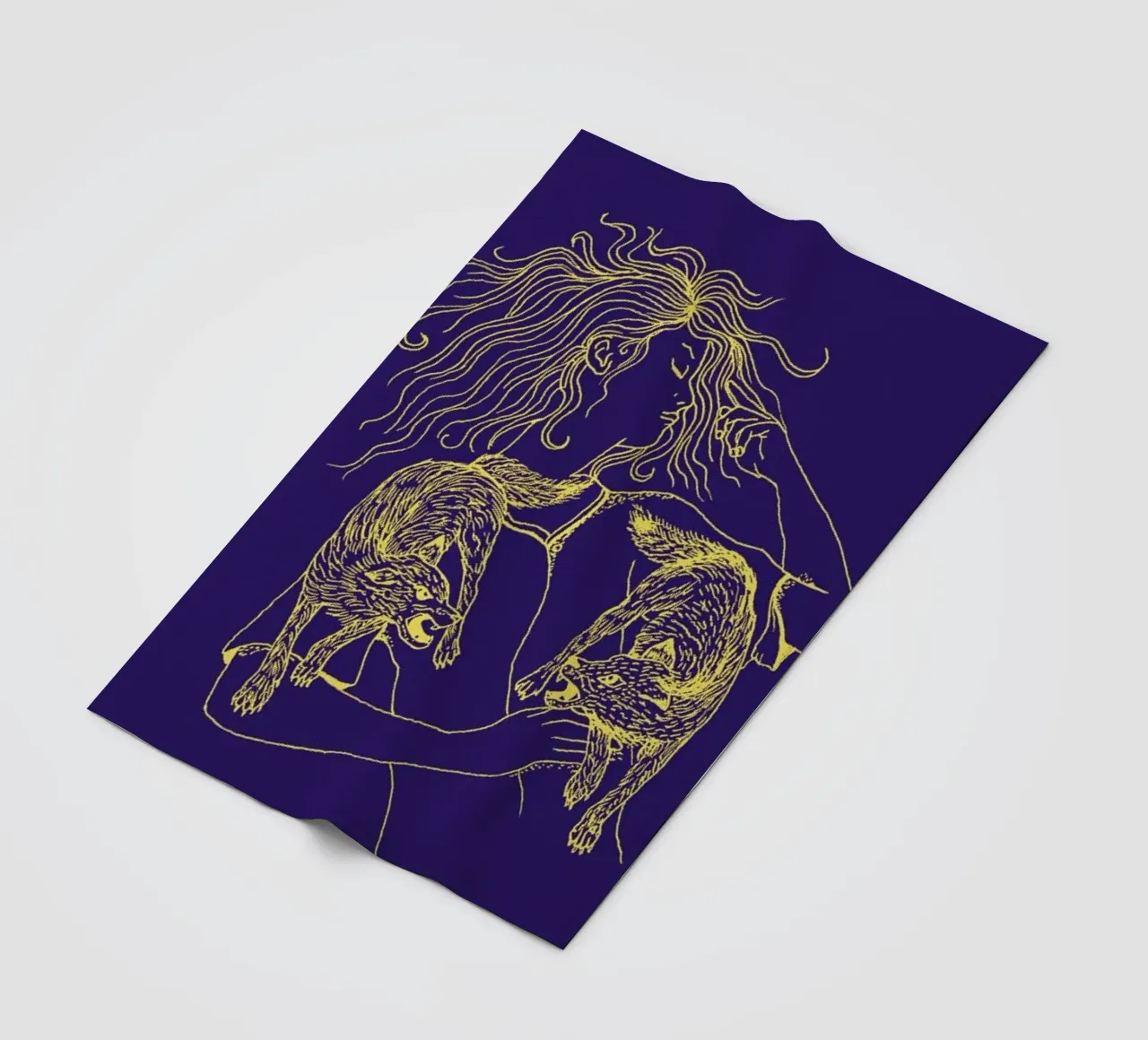 Wolves fleecedeken van Daniela Roessler