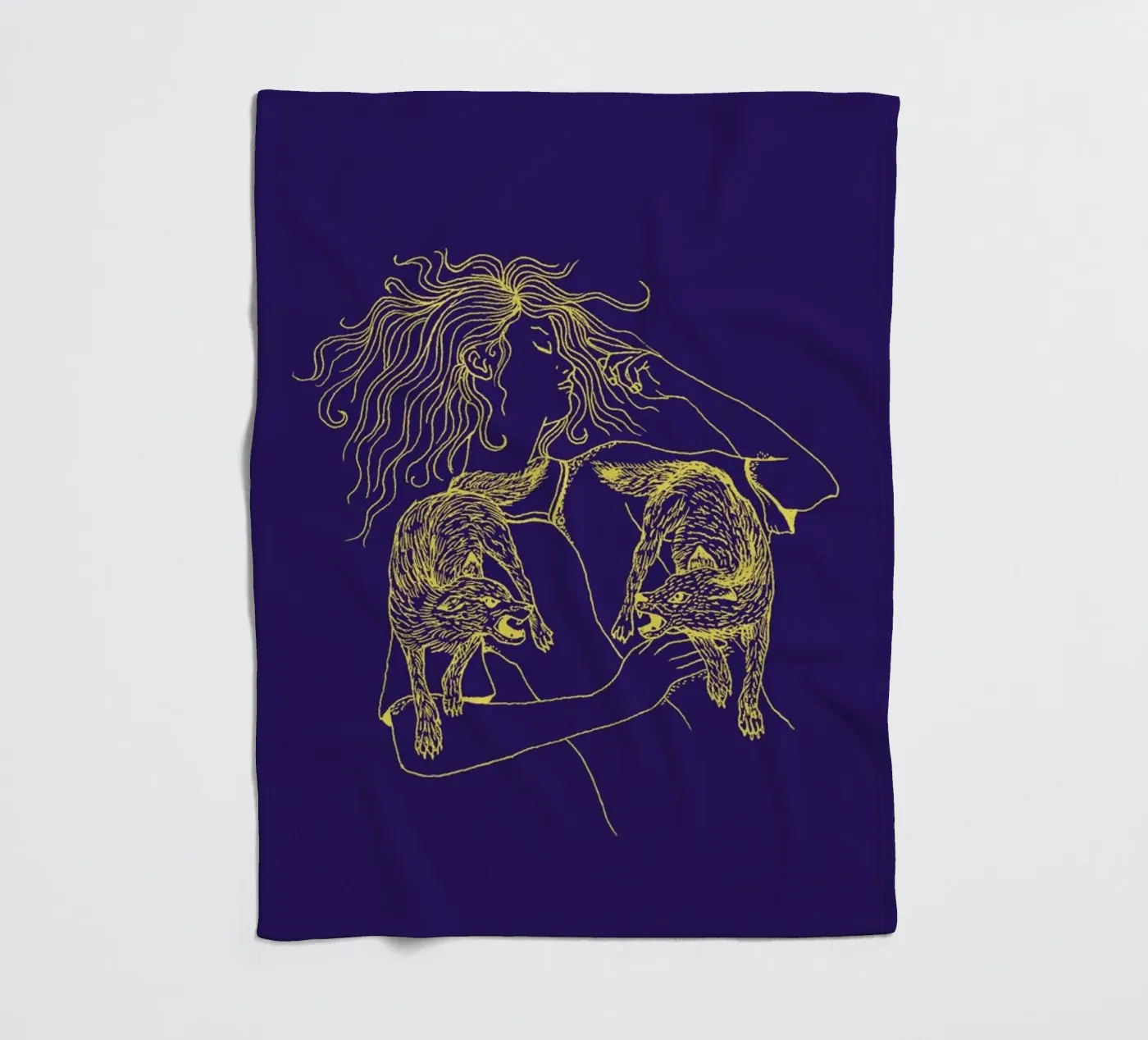 Wolves Fleecedecke von Daniela Roessler